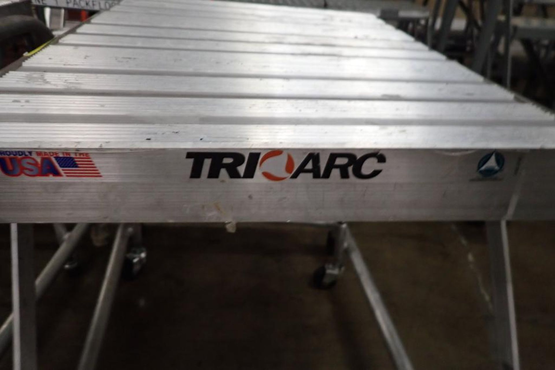 Tri Arc 2-step aluminum rolling step. **Rigging Fee: $50** - Image 6 of 6