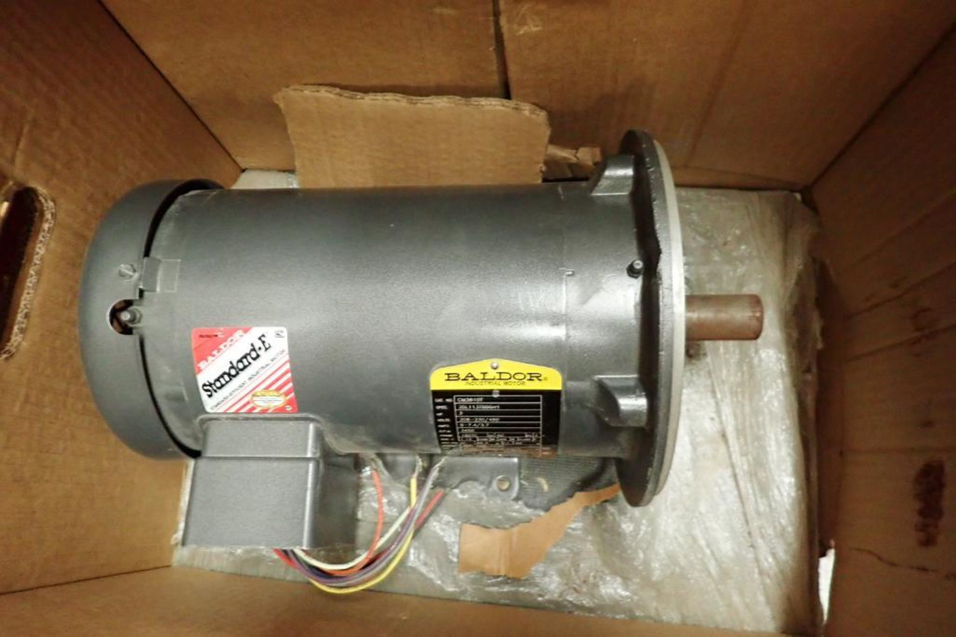 Unused Baldor AC motor, 3 hp, 3450 rpm, Frame 182T, 208-230/460 volt, 3 ph.. **Rigging Fee: $10** - Image 6 of 7