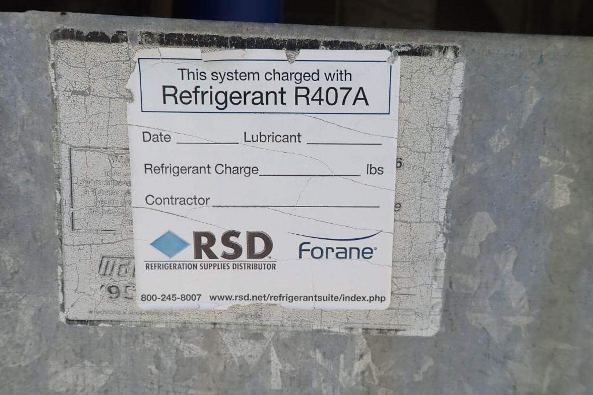Copeland glycol chiller, R407A refrigerant. **Rigging Fee: $1000** - Image 8 of 9