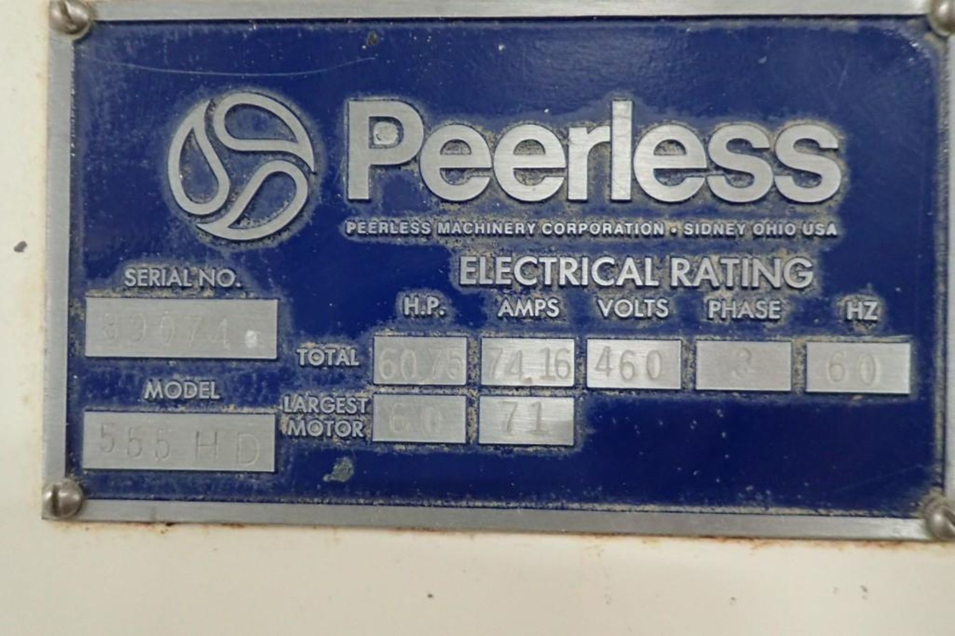 Peerless roller bar mixer, Model 555 HD, SN: 89074. **Rigging Fee: $1500** - Image 17 of 17