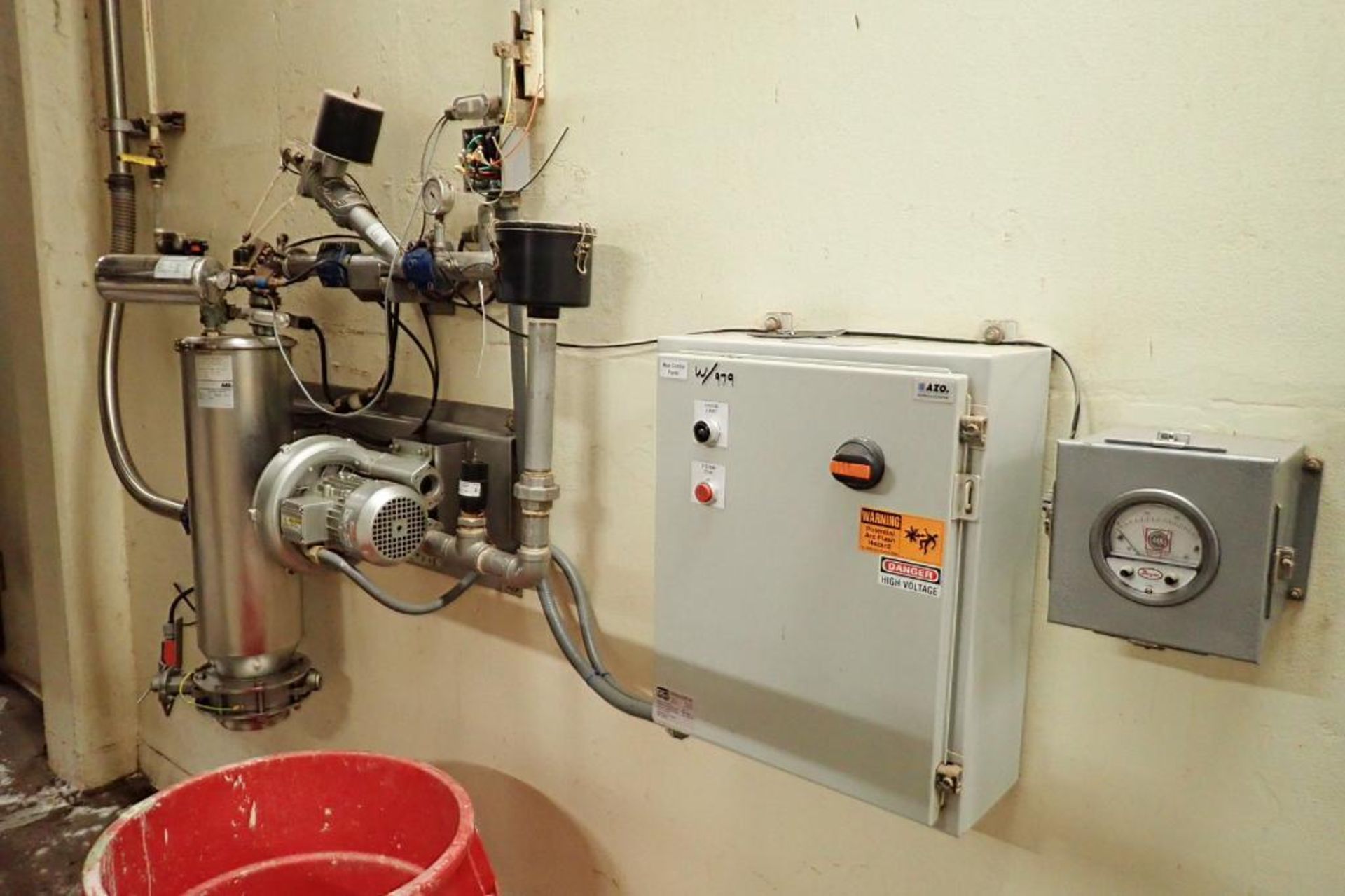 Azo salt brine pump, with SS filter and mild steel control panel. **Rigging Fee: $150**