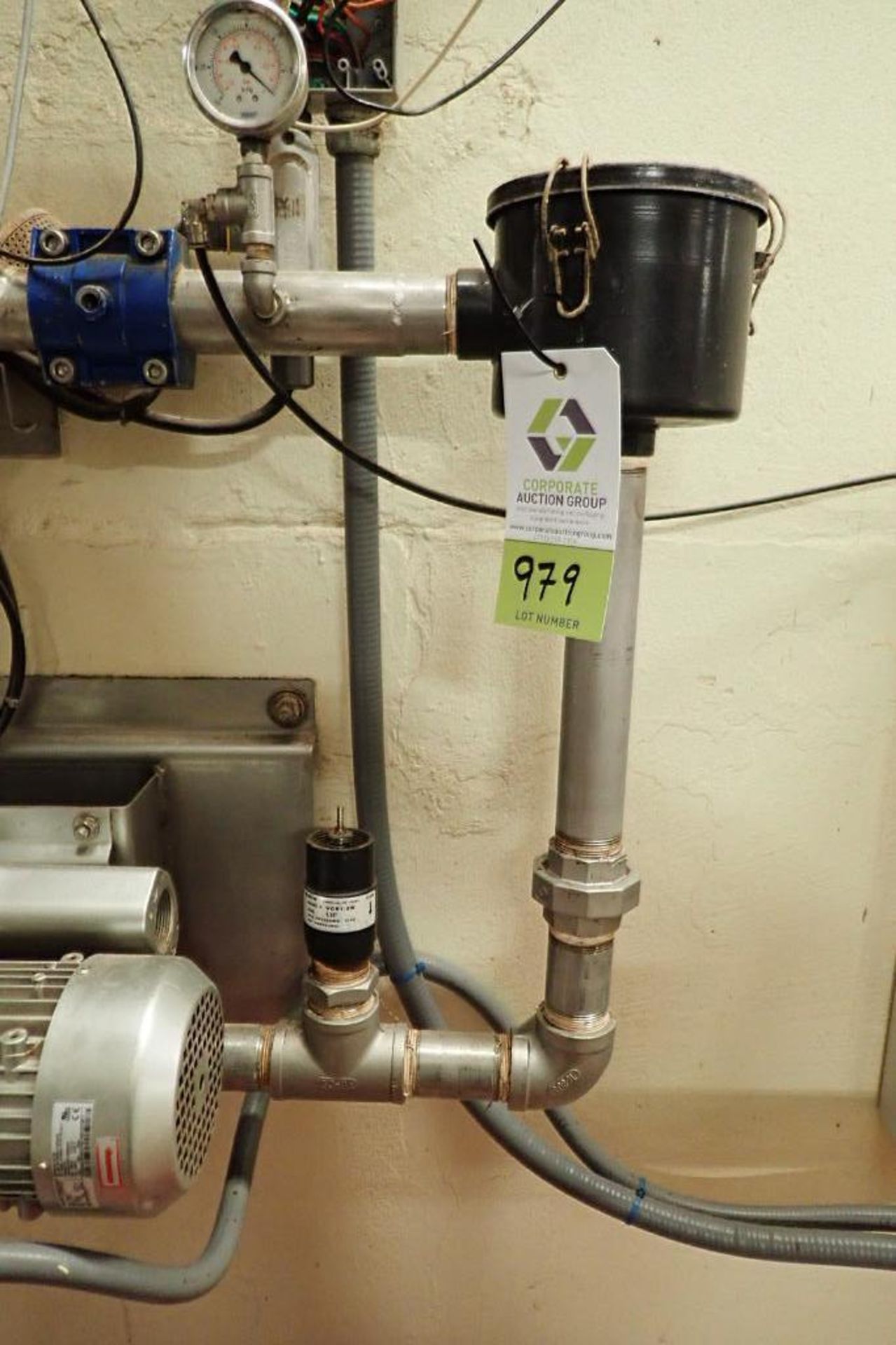 Azo salt brine pump, with SS filter and mild steel control panel. **Rigging Fee: $150** - Image 8 of 11