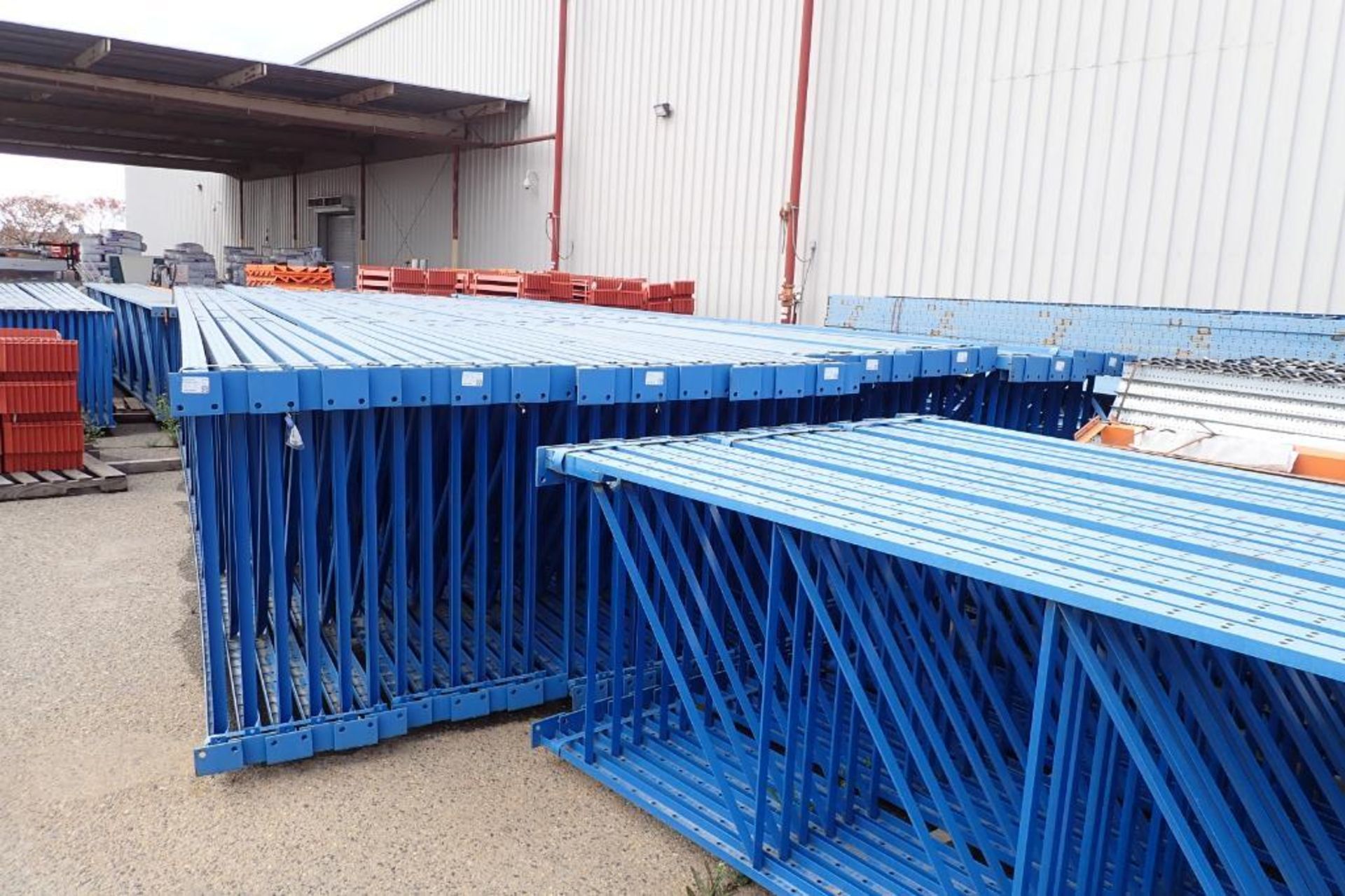 Bolt together heavy duty flow racking, approx.(200) 24 ft. tall x 44 in. wide uprights, 3 in. C-chan - Image 20 of 37