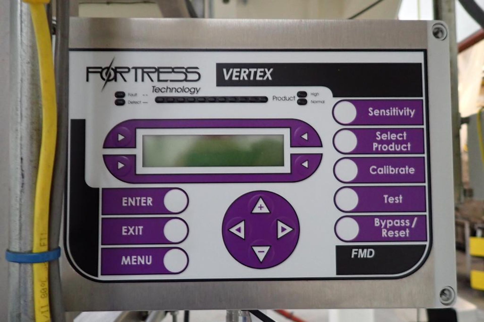 Fortress Vertex flow-through metal detector, SN Q20393, 8 in. dia aperture. **Rigging Fee: $150** - Image 4 of 5