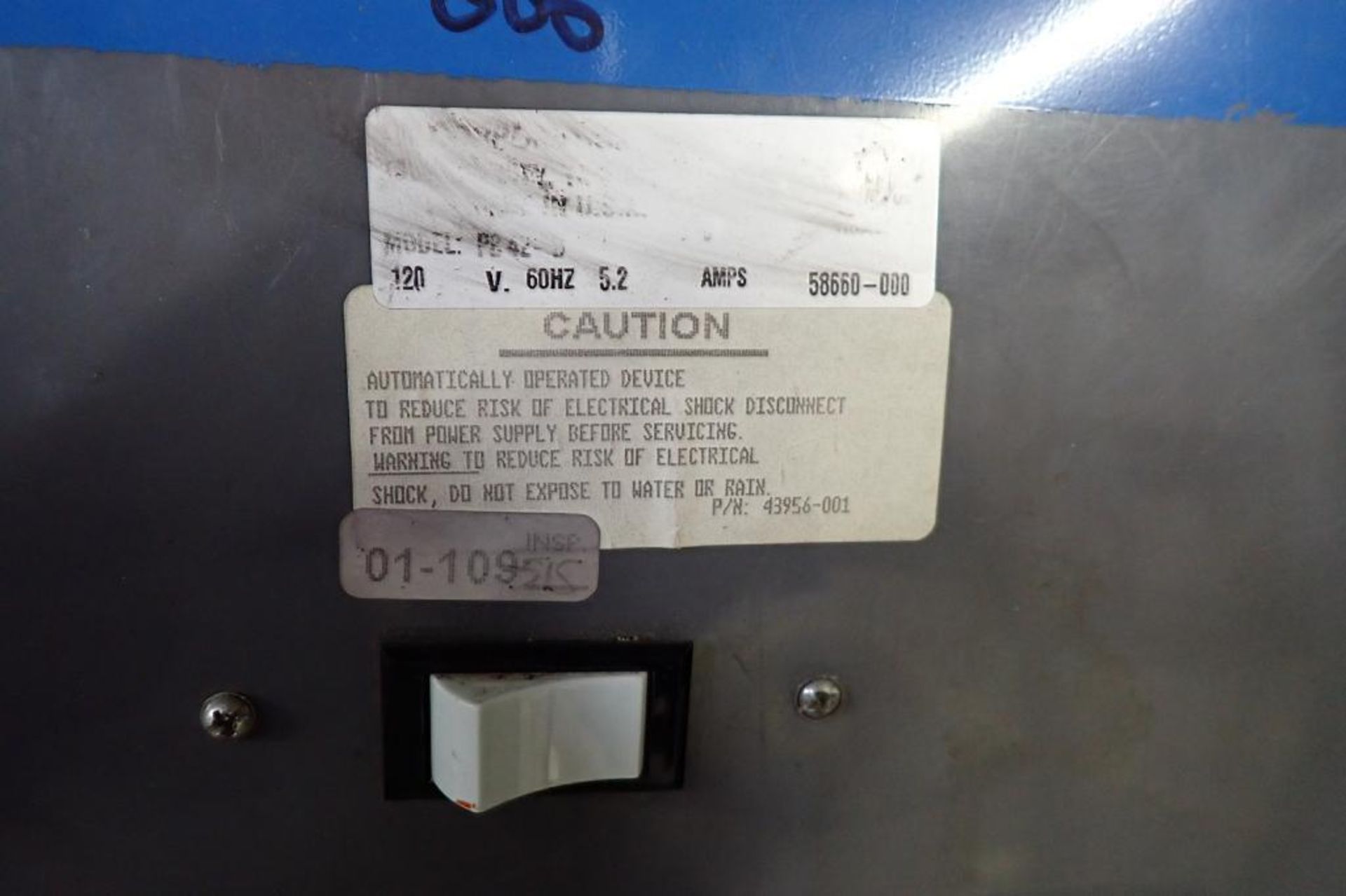 TPI 42 in. floor fan, Model PB 42-D. **Rigging Fee: $10** - Image 3 of 4