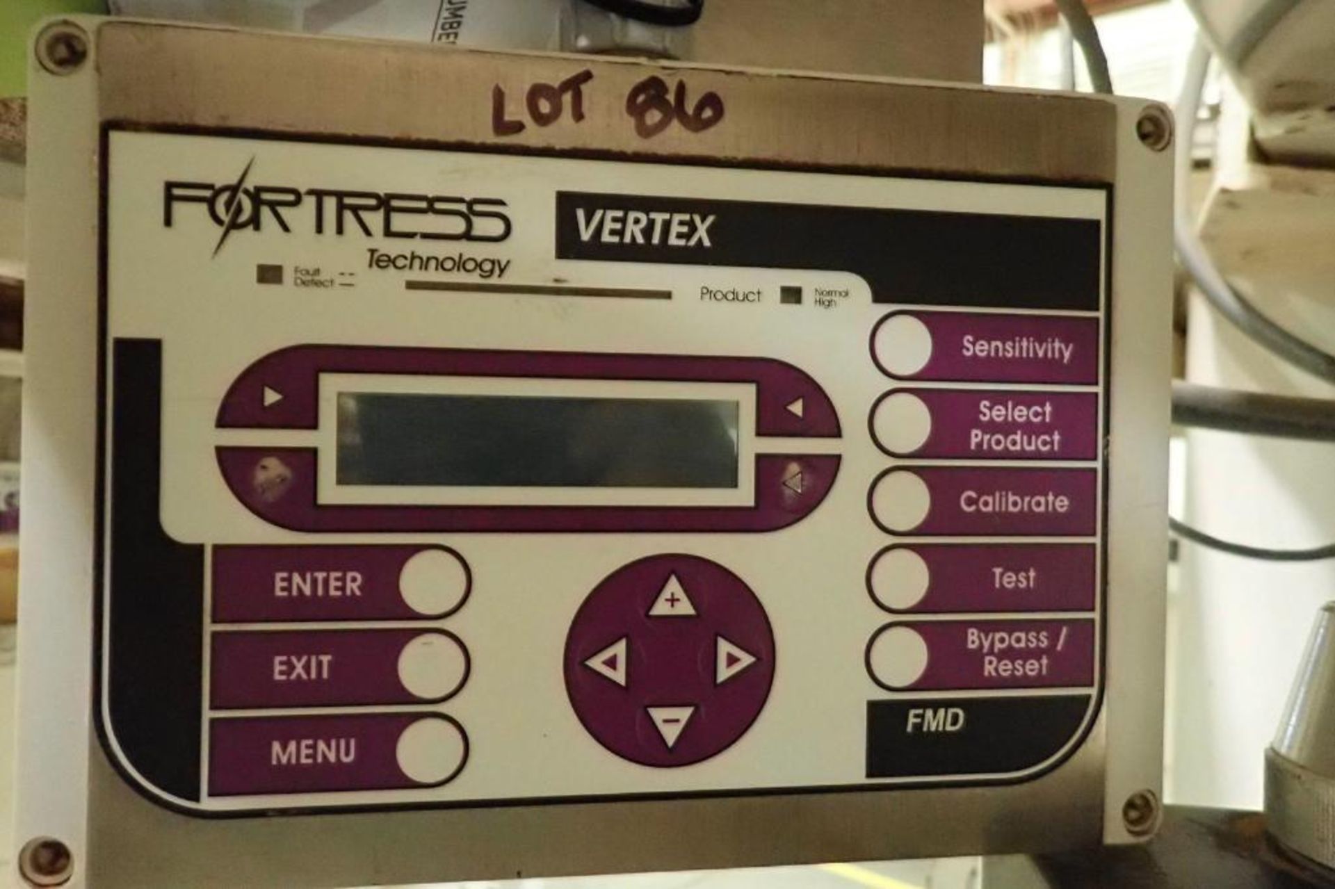 Fortress Vertex flow-through metal detector, SN G6716, 8 in. dia. flow through. **Rigging Fee: $250* - Image 4 of 5