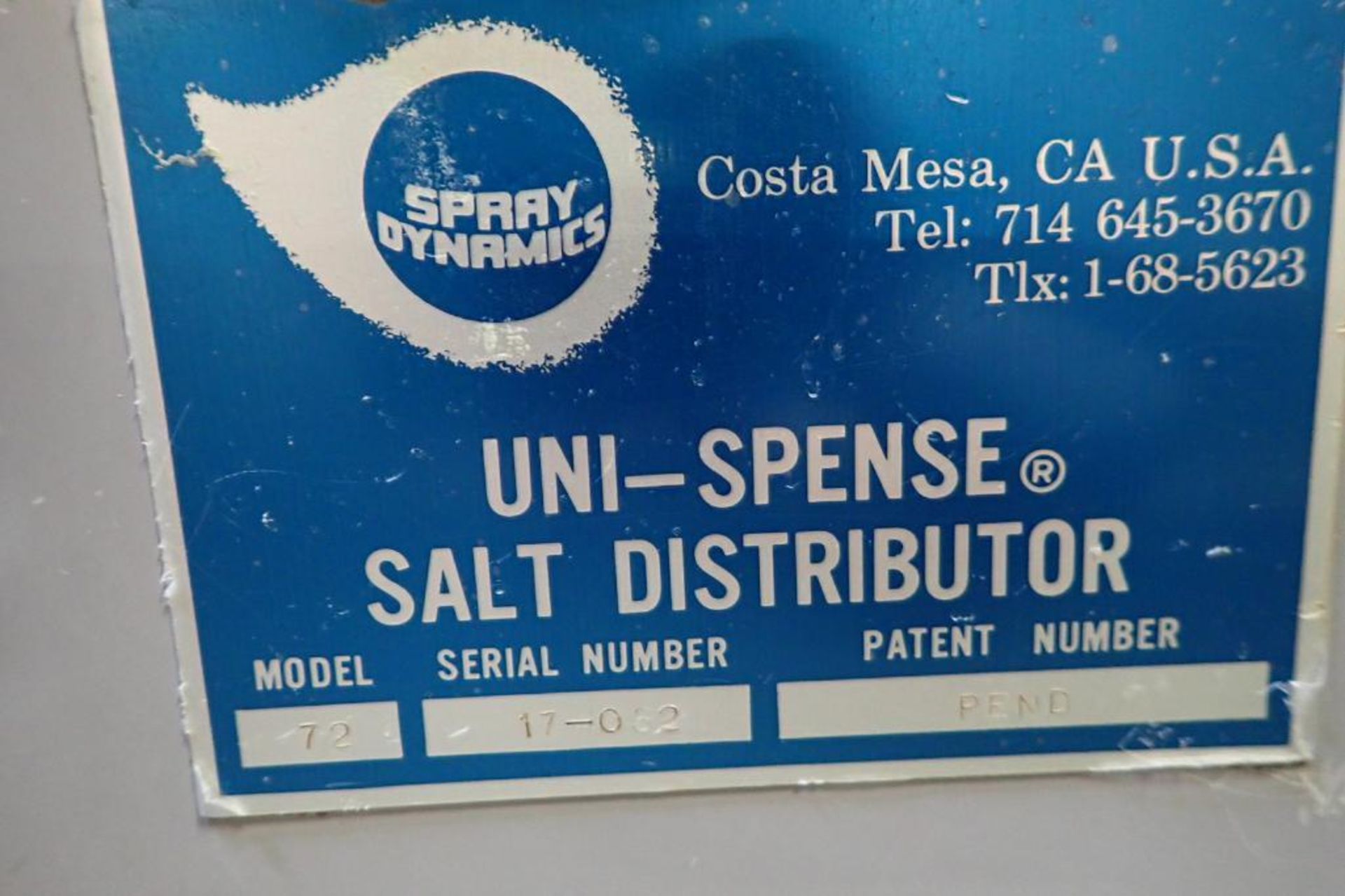K-Topper SS salt dispenser. **Rigging Fee: $350** - Image 10 of 10