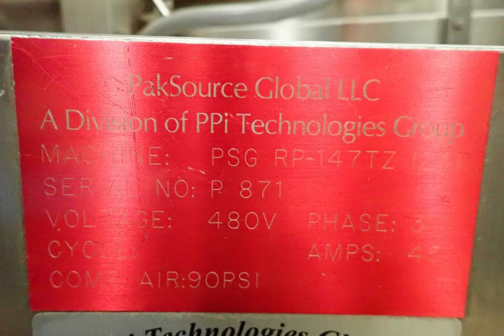 PSG LEE pre-formed stand up pouch filler, Model RP-147TZ-24, SN 871, 2 station filler, 2-up loading, - Image 11 of 13