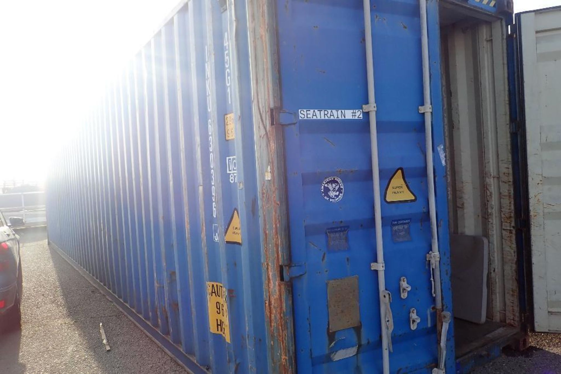 2005 CIMC shipping container, Type: 1AAA-153H45G1G, 40 ft. long x 92 in. wide x 102 in. tall. **Rigg