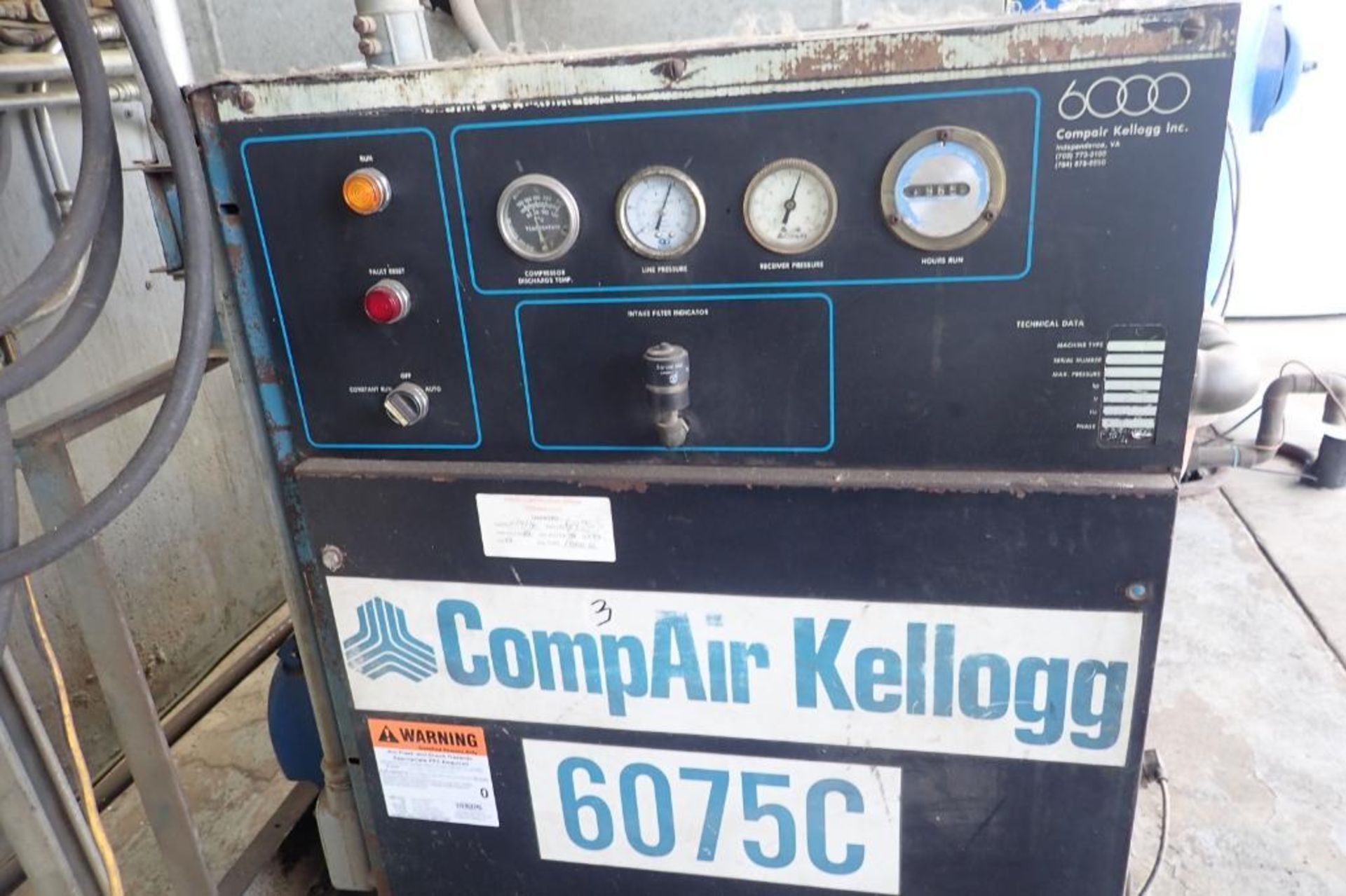 CompAir air compressor, Model 3075AH, SN V2E11090, 64,900 hours. **Rigging Fee: $1500** - Image 4 of 8