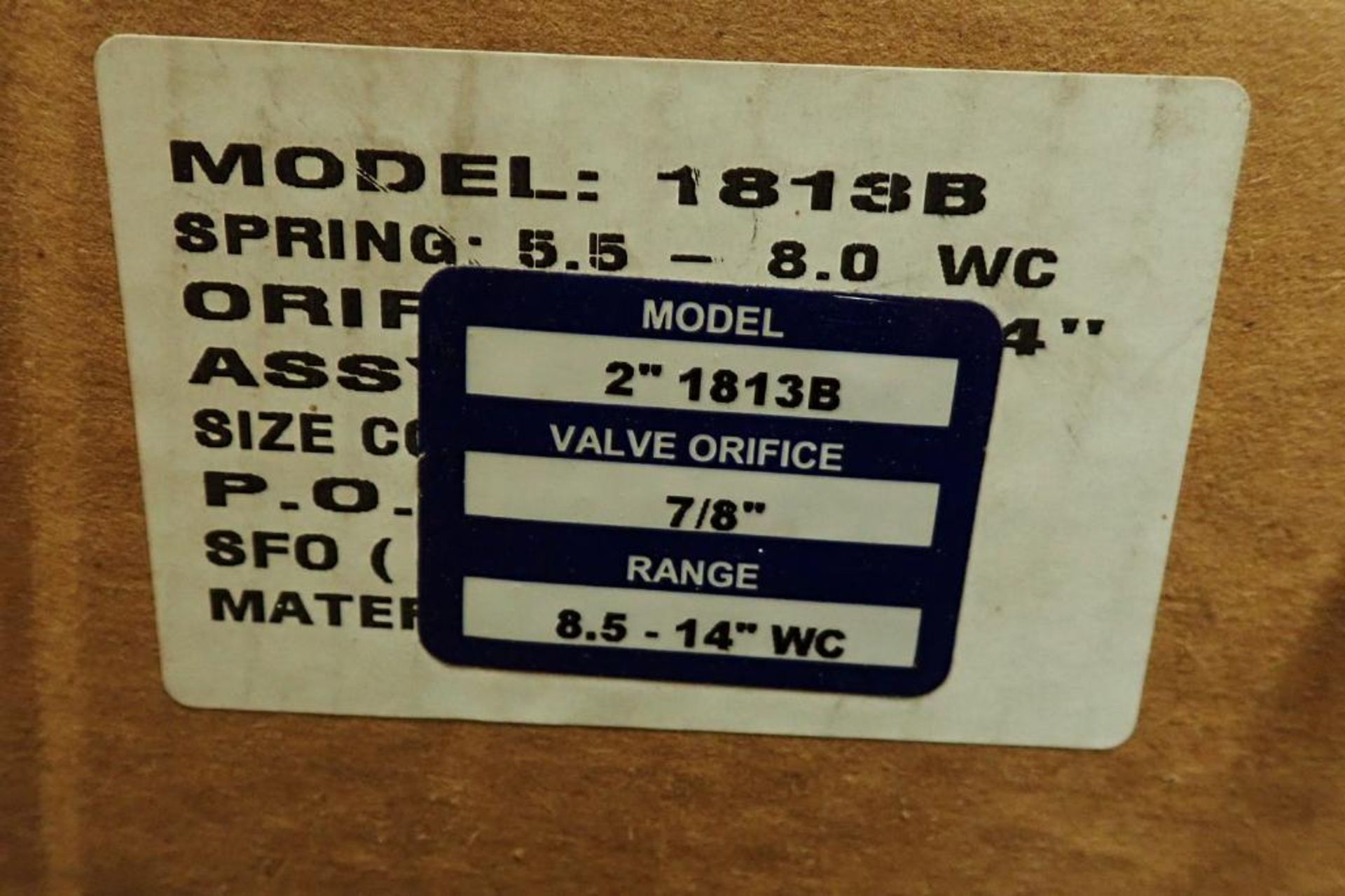 Unused American Meter Company gas regulator, Model 2 in. 1813B, 7/8 in. valve orifice, 1800/2000 ser - Image 6 of 6