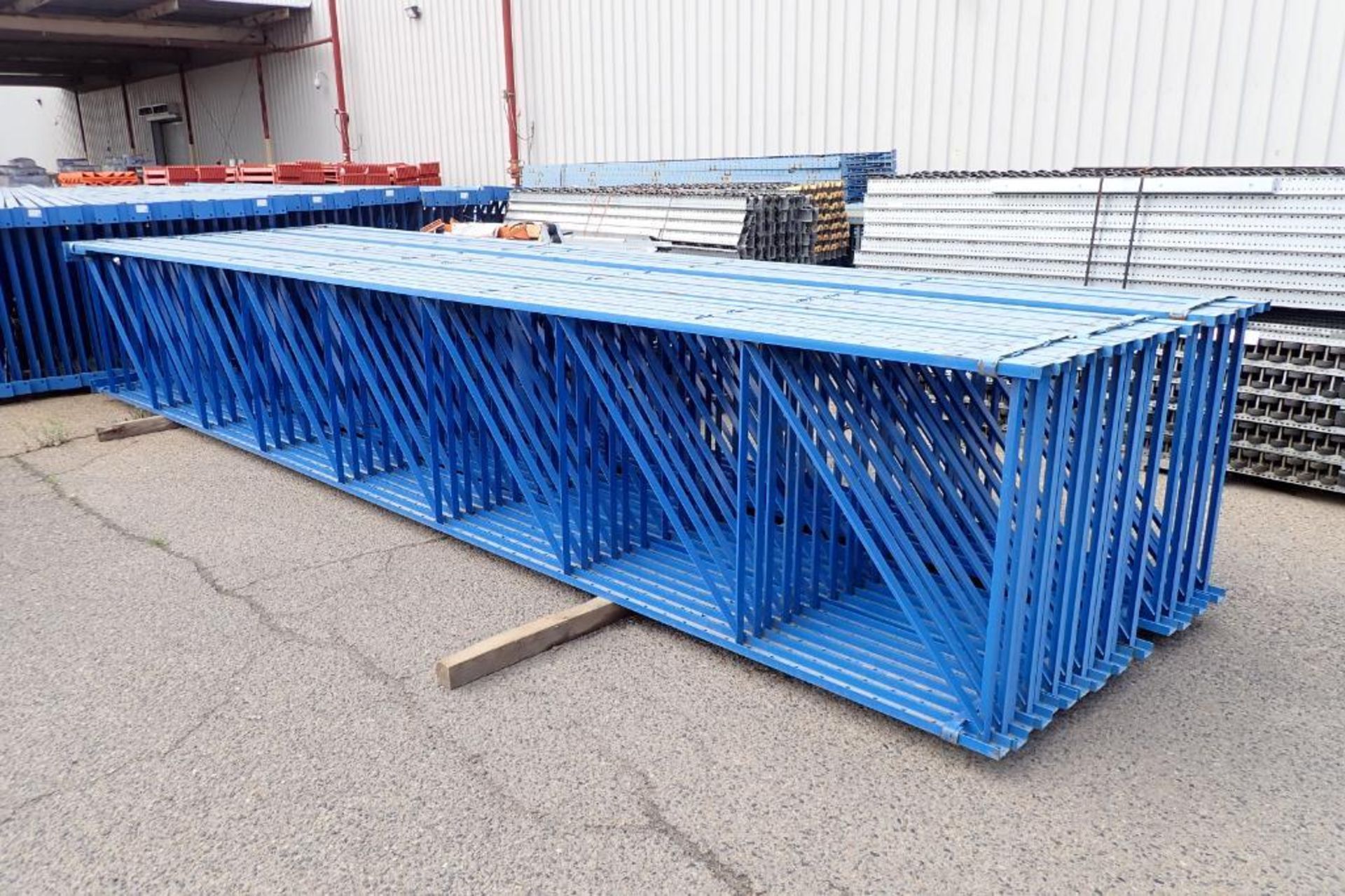 Bolt together heavy duty flow racking, approx.(200) 24 ft. tall x 44 in. wide uprights, 3 in. C-chan - Image 19 of 37