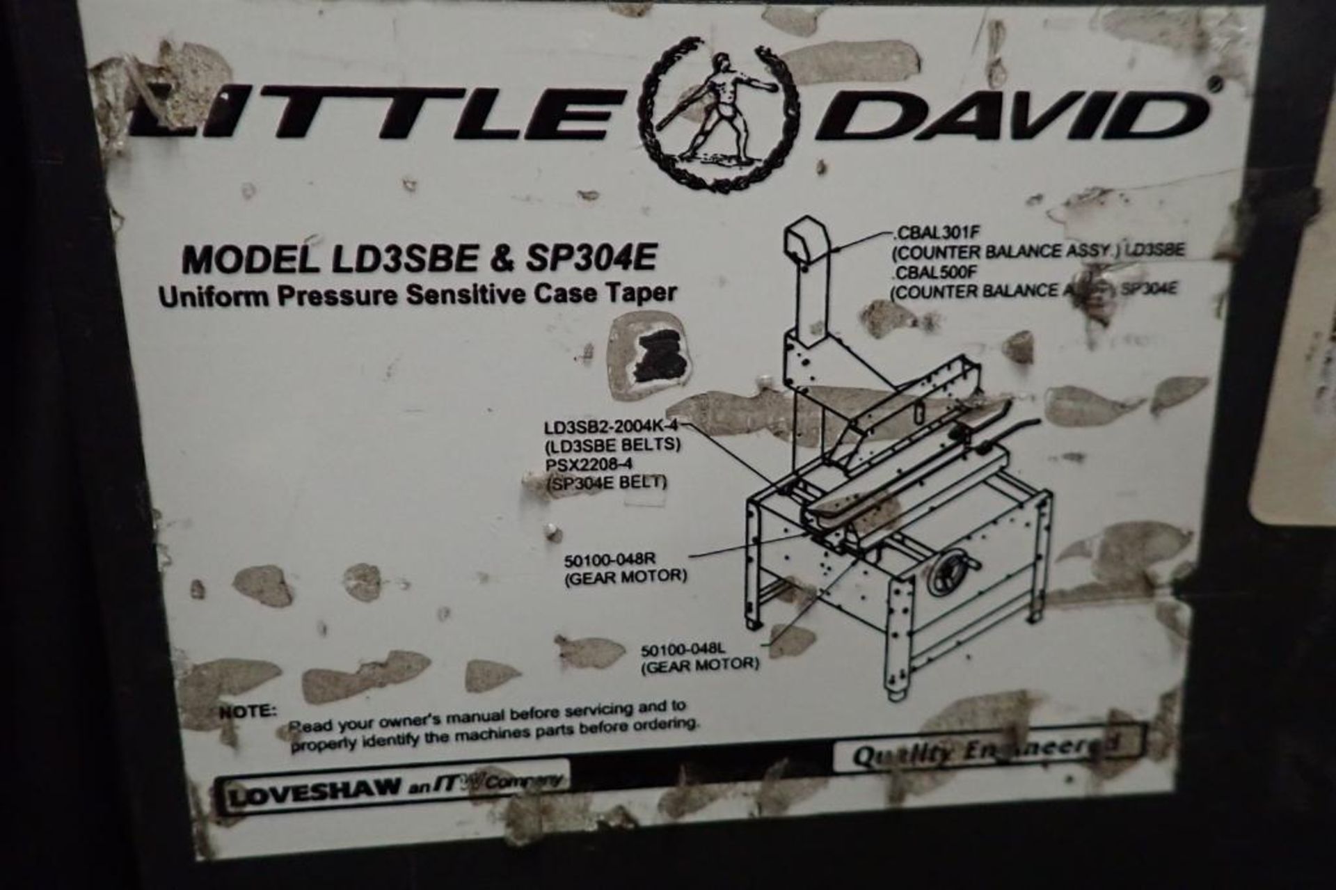 Little David case taper, Model LD3SBE, top and bottom taper, with Micro Jet ink jet printer. **Riggi - Image 8 of 10