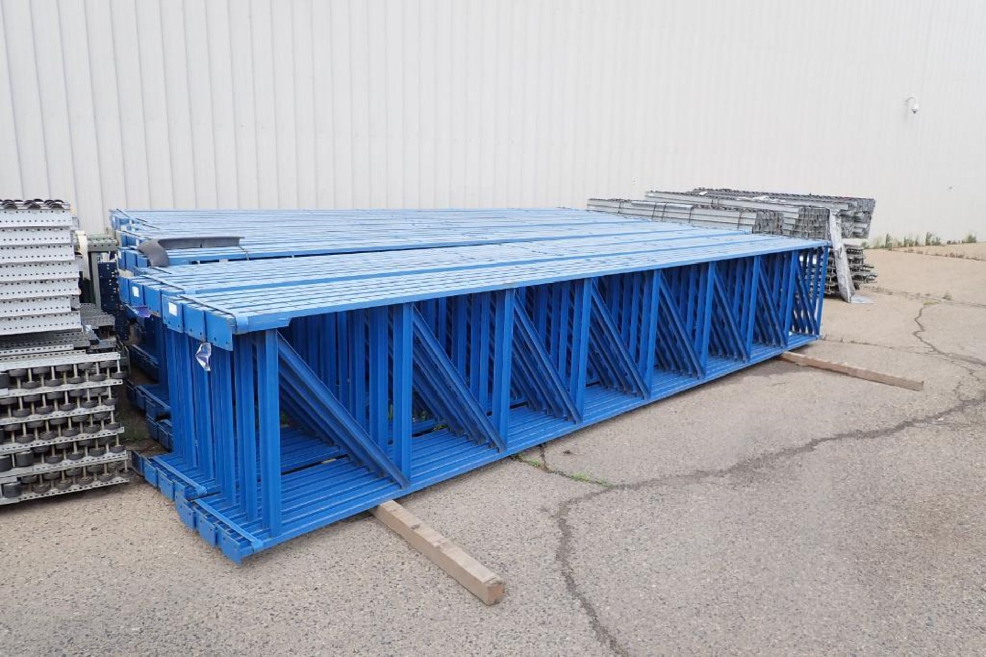Bolt together heavy duty flow racking, approx.(200) 24 ft. tall x 44 in. wide uprights, 3 in. C-chan - Image 18 of 37