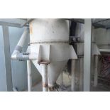 HIS mild steel dust collector, Model 4 in. SCH 10 x 47 3/16, SN C99F0240-2, 11 ft. tall x 42 in. dia