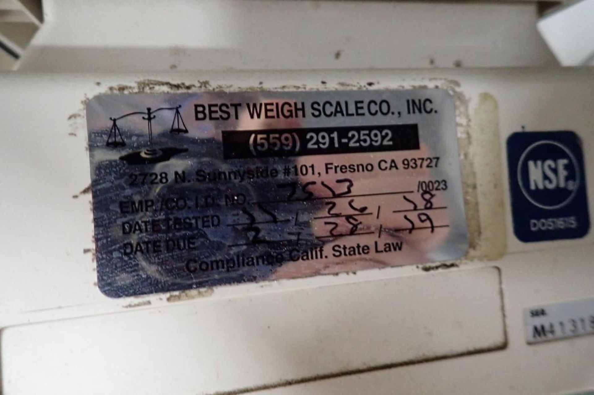 AND table scale, SN M4131840, 4 lb. x .1 oz. capacity. **Rigging Fee: $25** - Image 3 of 4