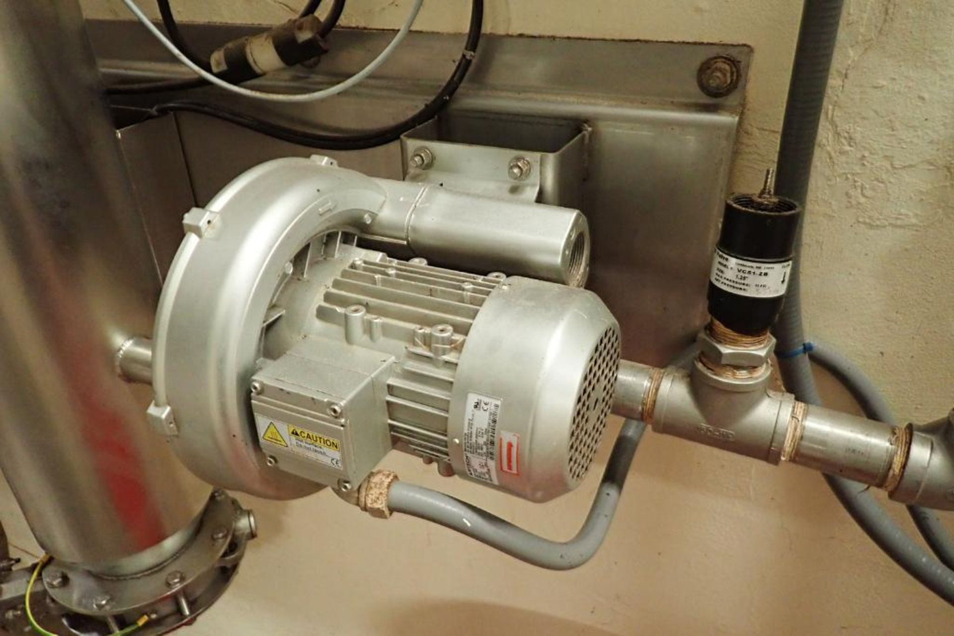 Azo salt brine pump, with SS filter and mild steel control panel. **Rigging Fee: $150** - Image 3 of 11