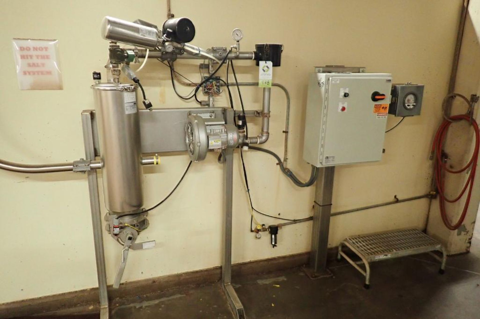 Azo salt brine pump, with SS filter and mild steel control panel. **Rigging Fee: $150**