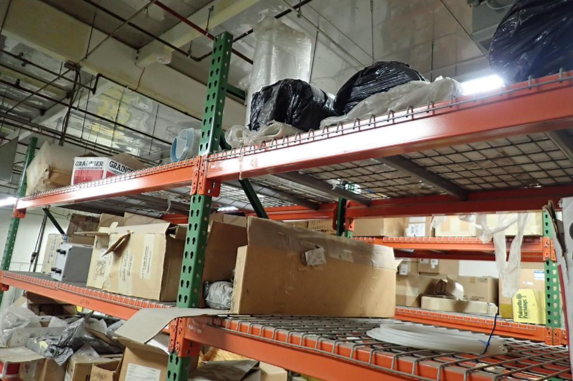 Consents of 4 shelves of assorted conveyor belting, actuated SS ball valve. **Rigging Fee: $300**