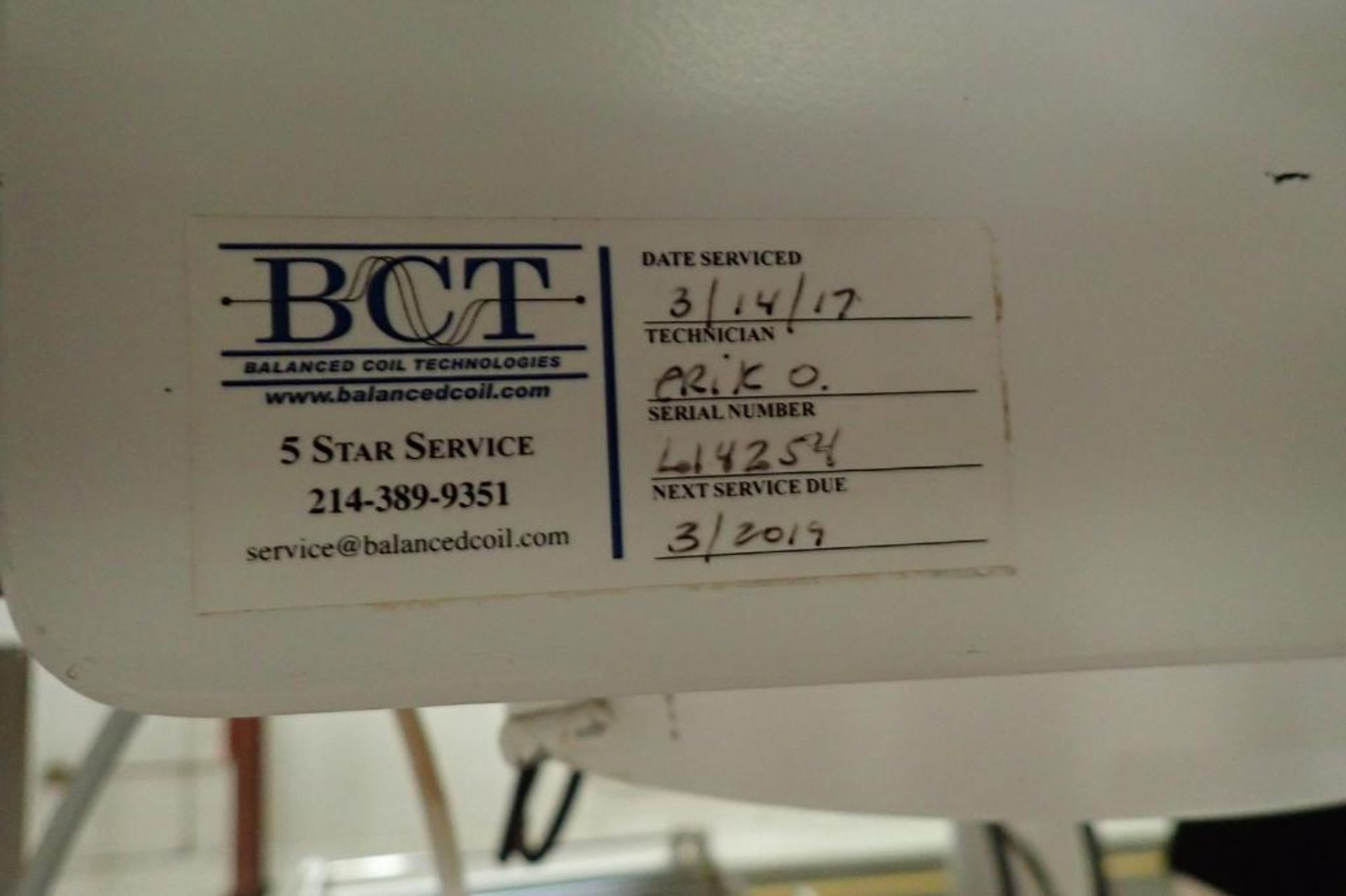 Fortress Vertex flow-through metal detector, 8 in. dia. flow through -. **Rigging Fee: $150** - Image 6 of 6