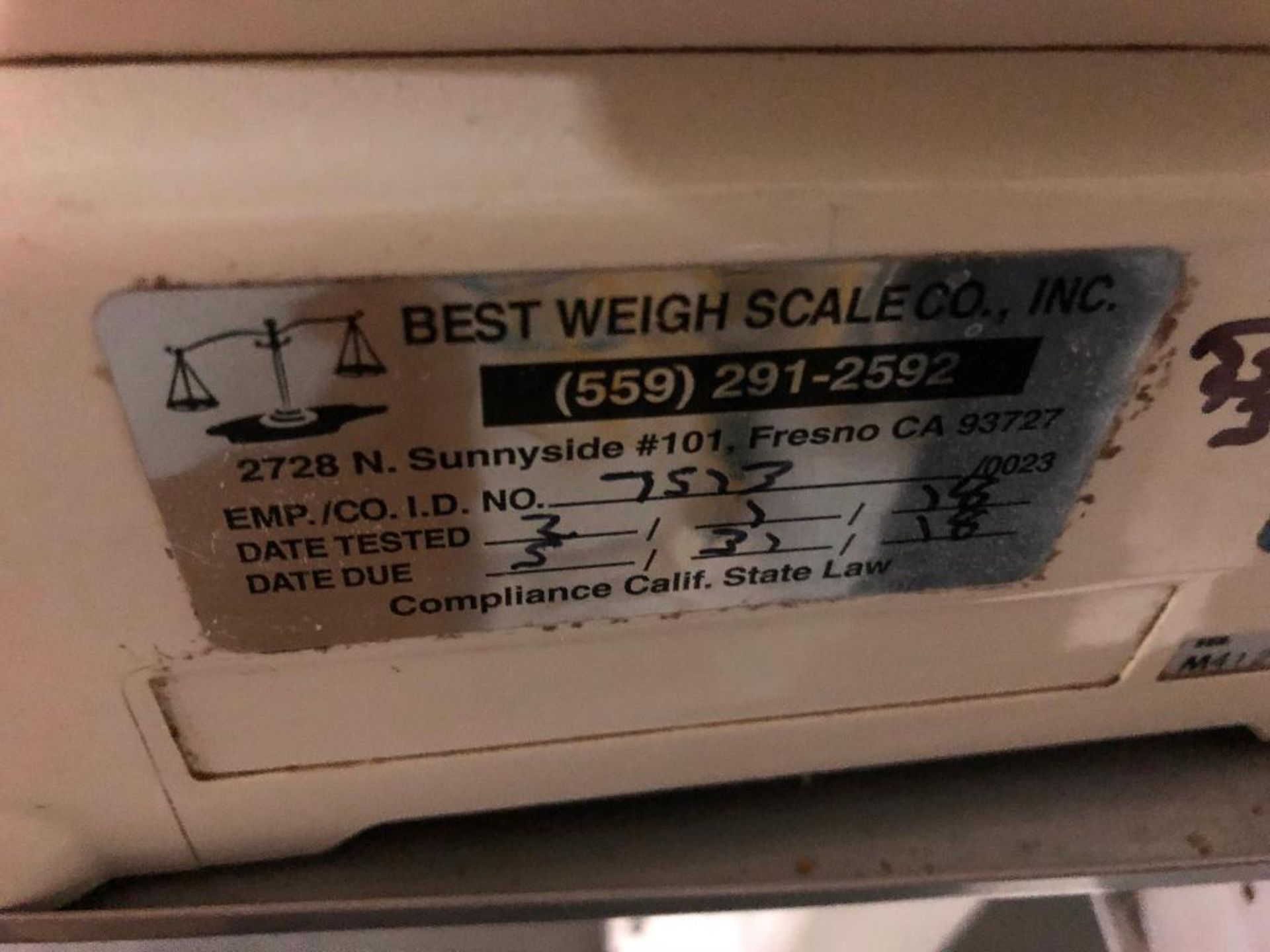 AND table scale, 4 lb. x .1 oz. capacity. **Rigging Fee: $25** - Image 2 of 2