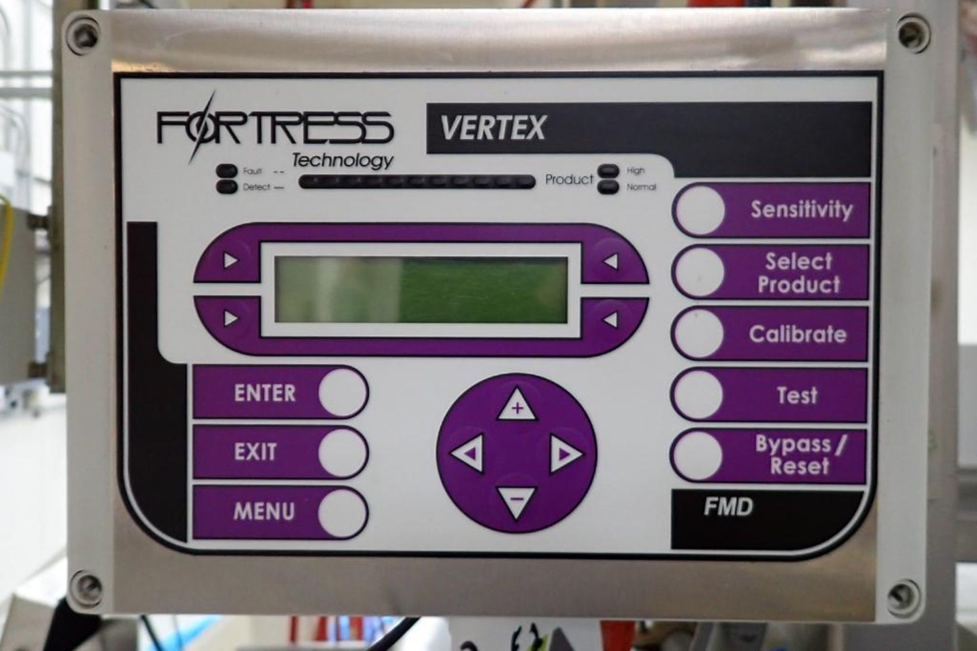 Fortress Vertex flow-through metal detector, SN H8376, 8 in. dia aperture. **Rigging Fee: $150** - Image 3 of 4