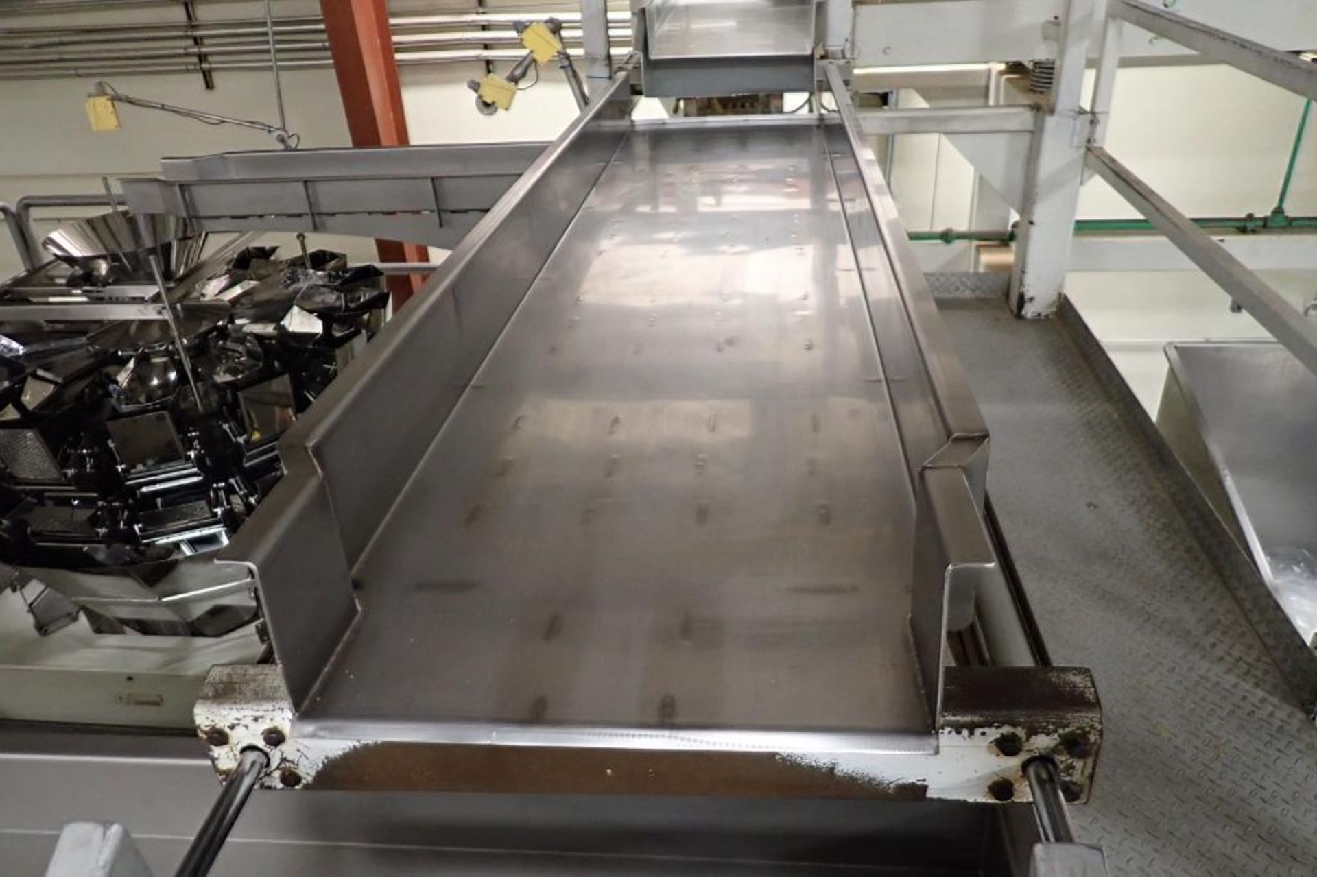 Allen vibratory conveyor, 78 in. long x 12 in. wide x 4 in. deep, SS trough. **Rigging Fee: $250** - Image 3 of 8