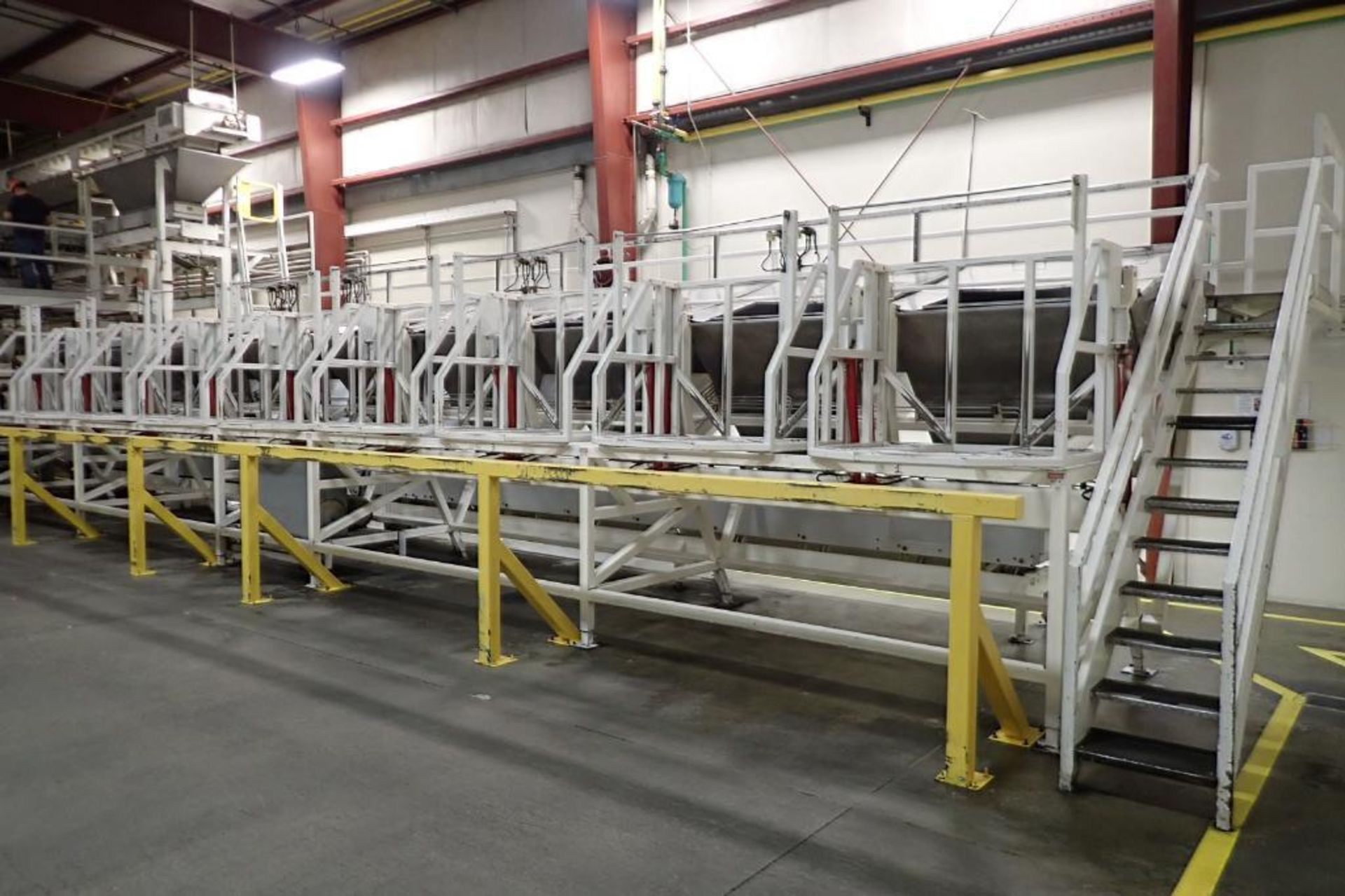 Allen 9 station tote dumping system, 52 ft. long overall, dumps totes 52 in. wide x 42 in. deep, 57 - Image 5 of 15
