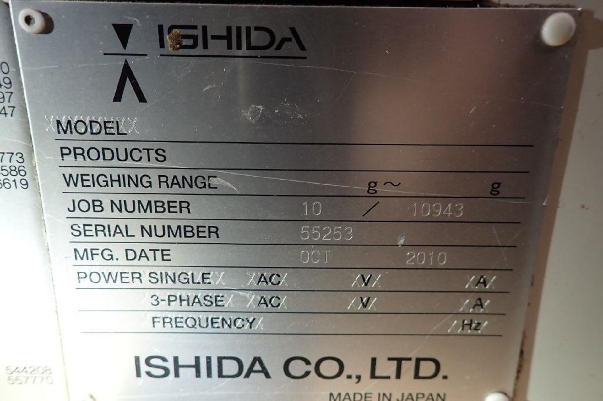 2010 Ishida 16 head scale, Model 2010019481/303647, SN 55253, touchscreen controls, w/ buckets **Rig - Image 5 of 22