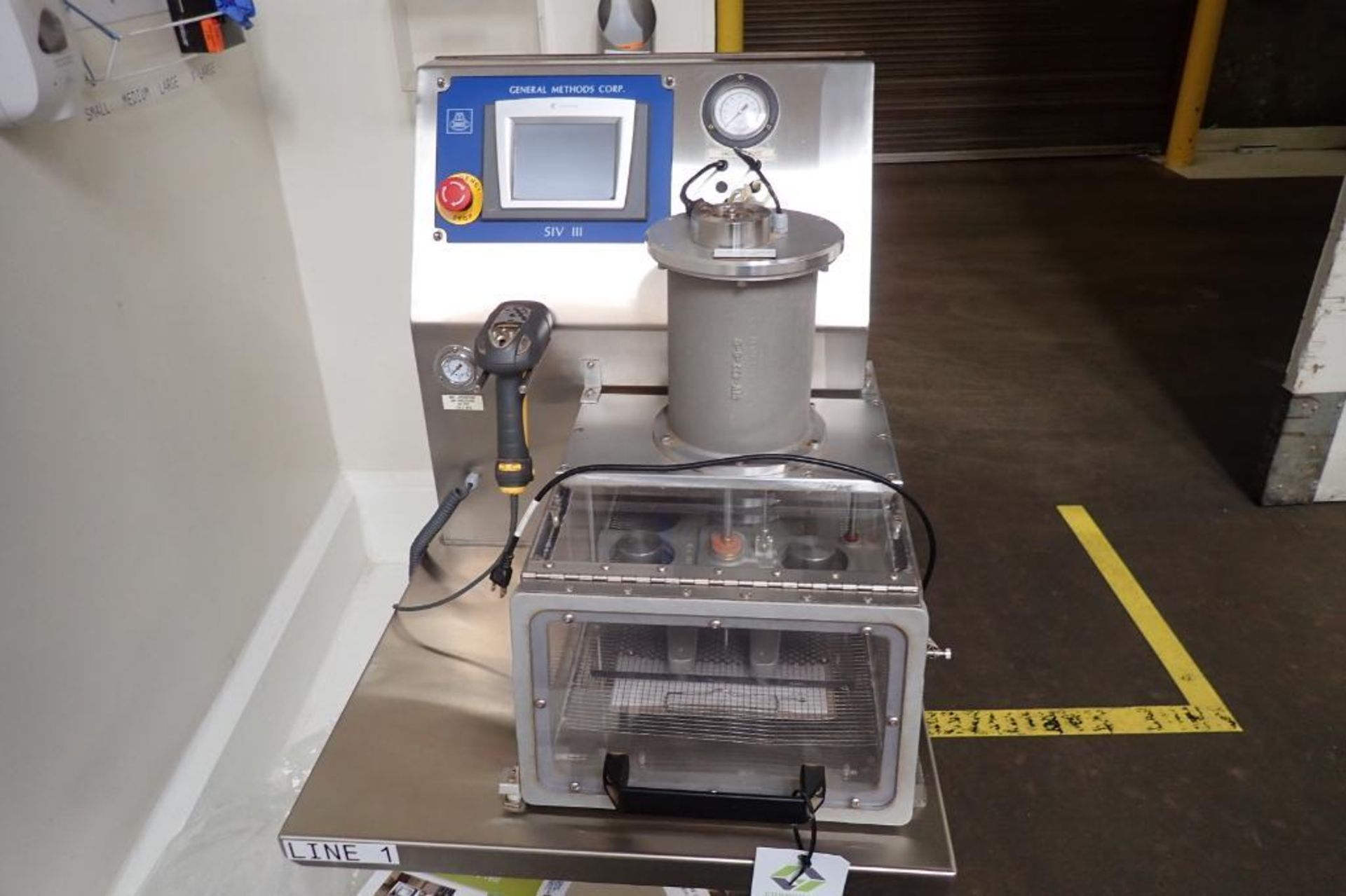 Gemco vacuum burst tester, Model SIV III, SN: 263, on SS cart. **Rigging Fee: $75** - Image 2 of 8