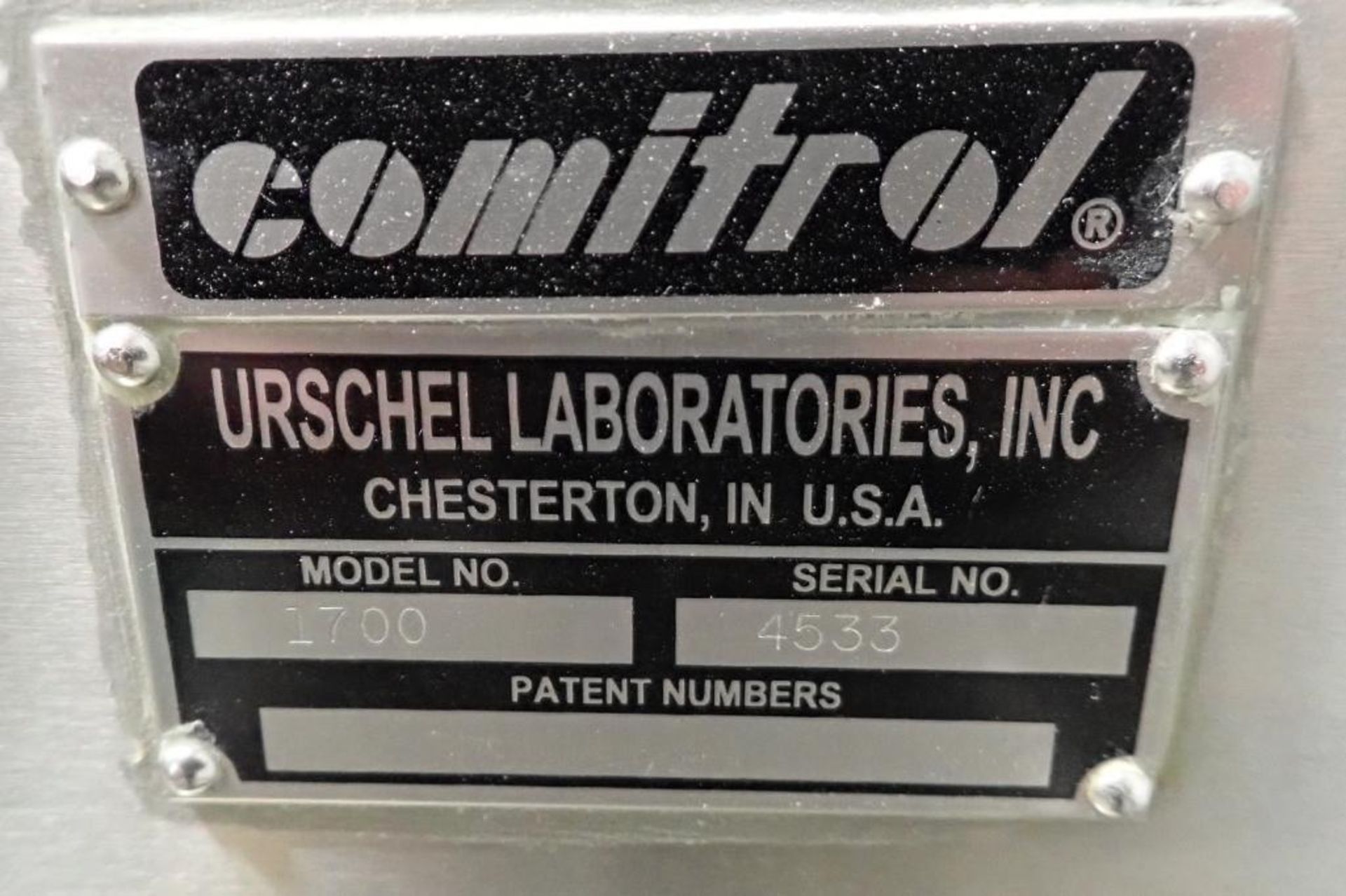 Urschel Comitrol Model 1700, SN 4533, 30 hp.. **Rigging Fee: $250** - Image 13 of 13