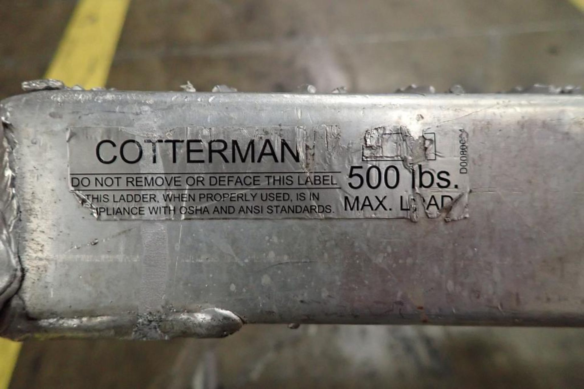 Cotterman aluminum 1-step portable step. **Rigging Fee: $10** - Image 7 of 7