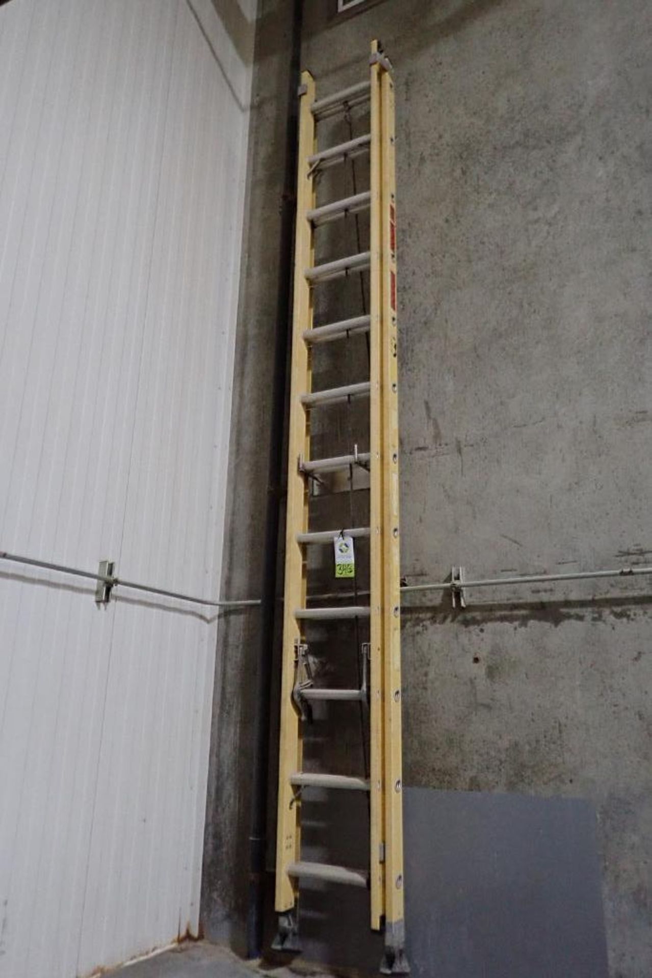 Werner 20 ft. fiberglass extension ladder. **Rigging Fee: $10** - Image 2 of 3
