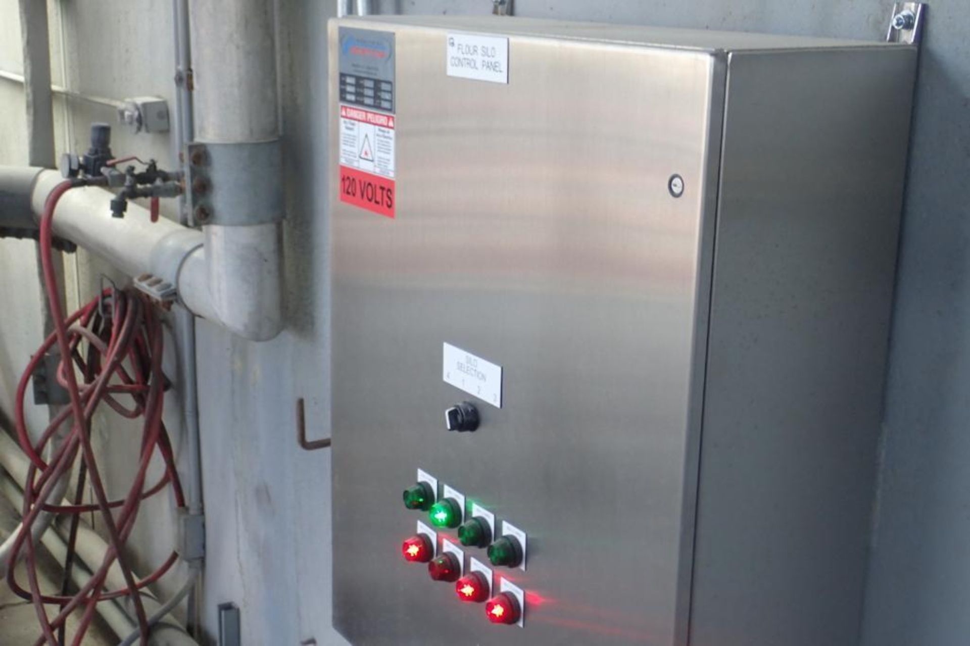 Industrial Automation SS control panel, w/ Allen Bradley Compact Logix L16ER PLC, for flour silos. * - Image 2 of 8