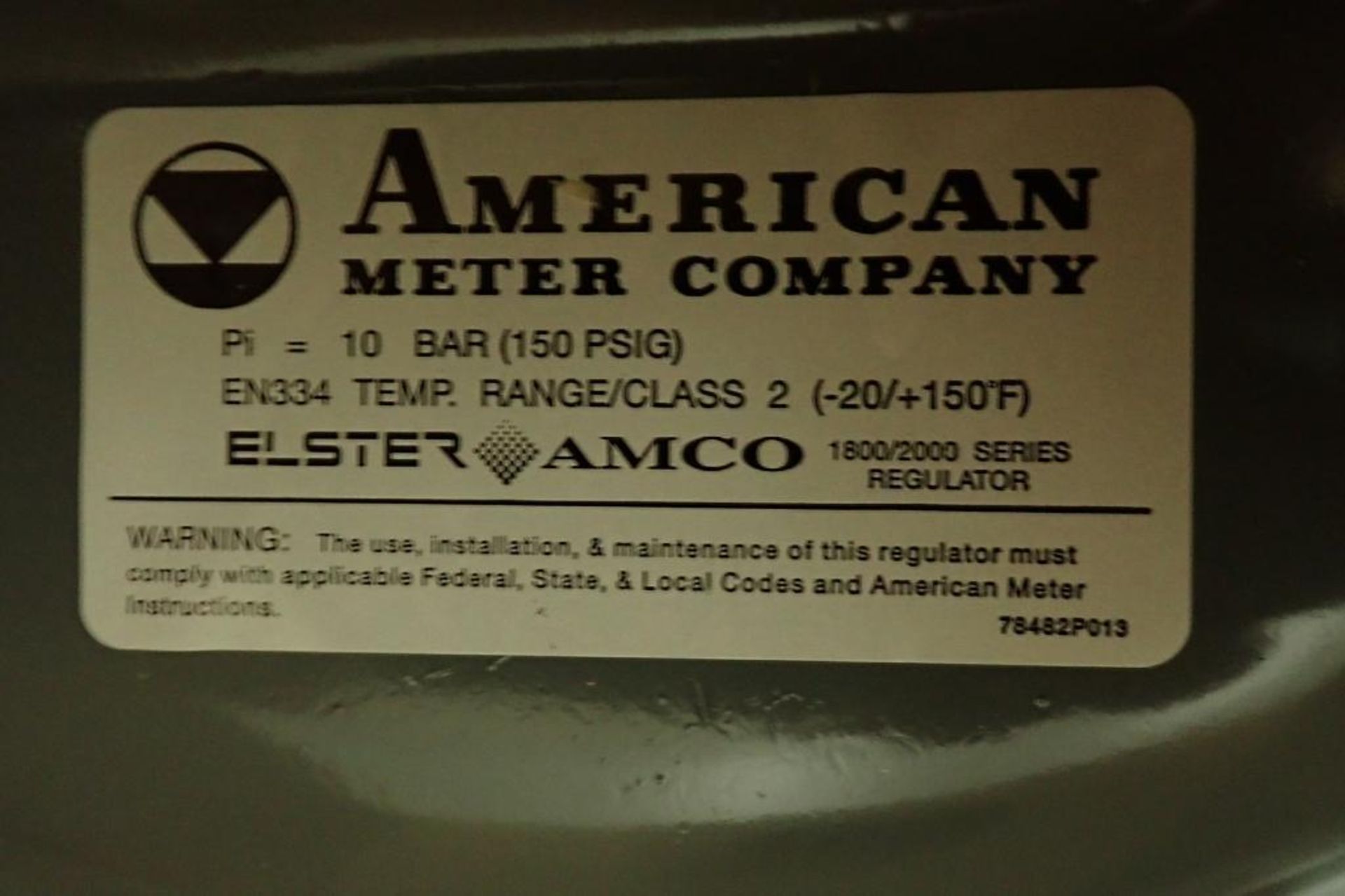 Unused American Meter Company gas regulator, Model 2 in. 1813B, 7/8 in. valve orifice, 1800/2000 ser - Image 5 of 6