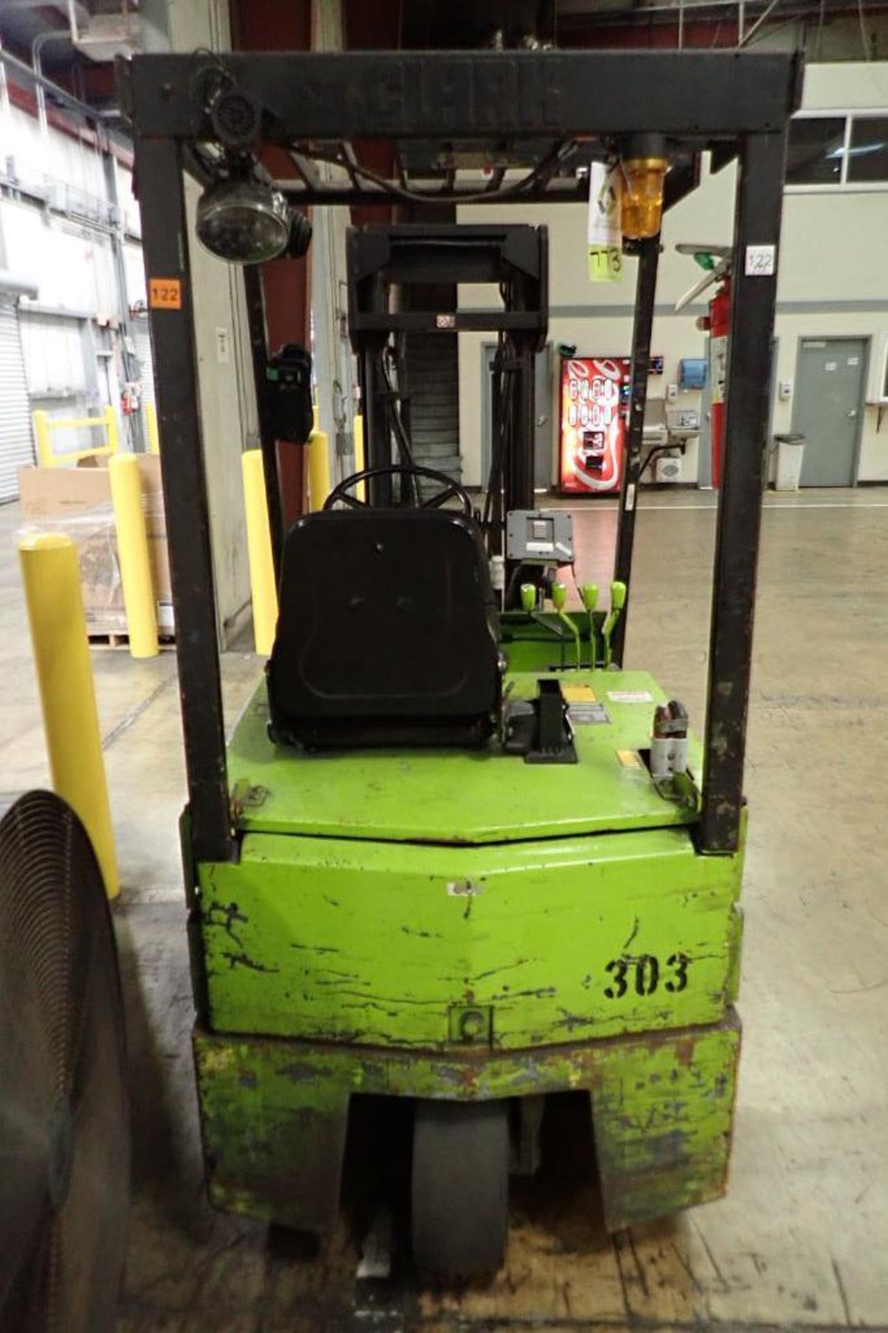 Clarke 36 volt electric lift truck, Model TM15, SN TM247-0846-8865FB, 2,625 lb., 128 in. Brudi slip - Image 7 of 11