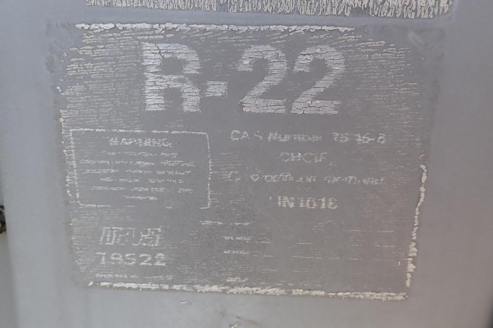 Chandler freon compressor, R-22. **Rigging Fee: $1000** - Image 6 of 7