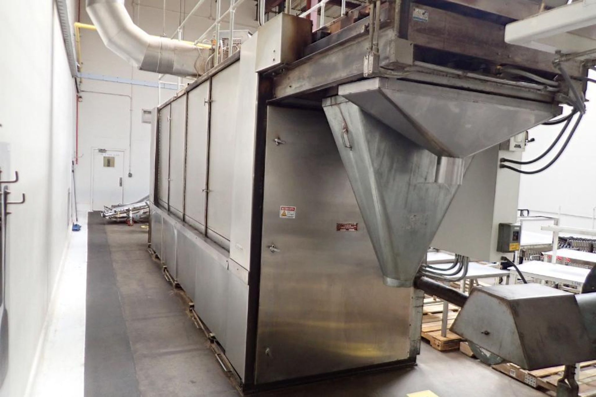 Clock Associates 5 pass toasting oven, 20 ft. long x 9 ft. tall, 48 in. belt, mild steel wire mesh b - Image 4 of 14