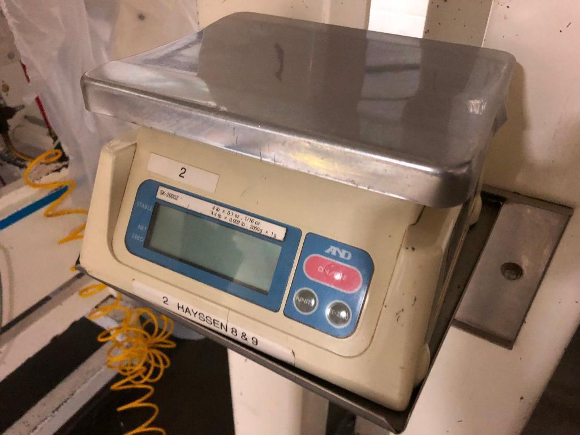 AND table scale, 4 lb. x .1 oz. capacity. **Rigging Fee: $25**