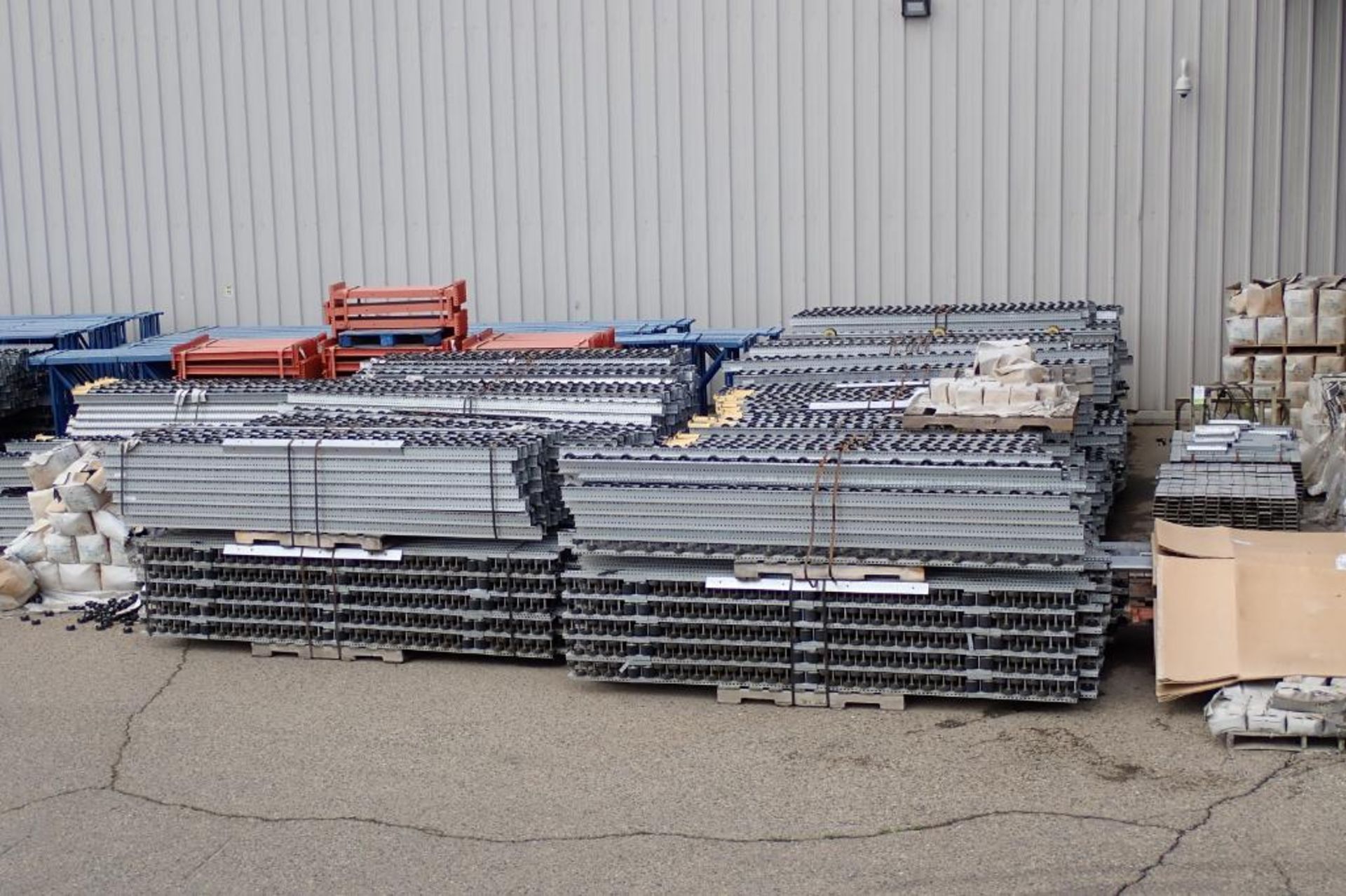 Bolt together heavy duty flow racking, approx.(200) 24 ft. tall x 44 in. wide uprights, 3 in. C-chan - Image 6 of 37