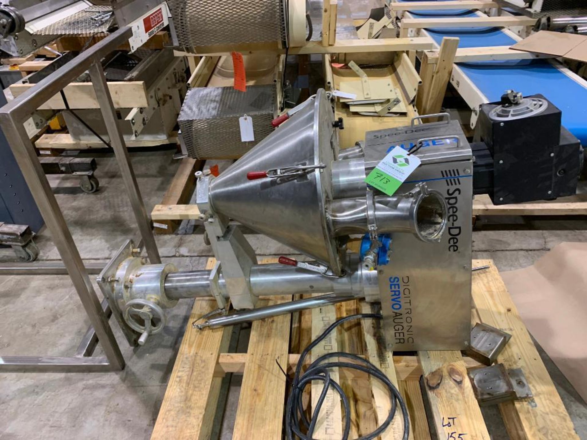 Spee-Dee servo auger filler. (Located in Kenosha, WI)