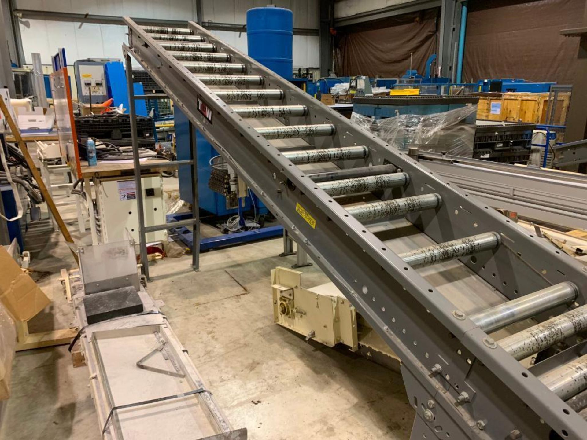 TGW mild steel gravity roller decline conveyor. (Located in Kenosha, WI) - Image 8 of 8