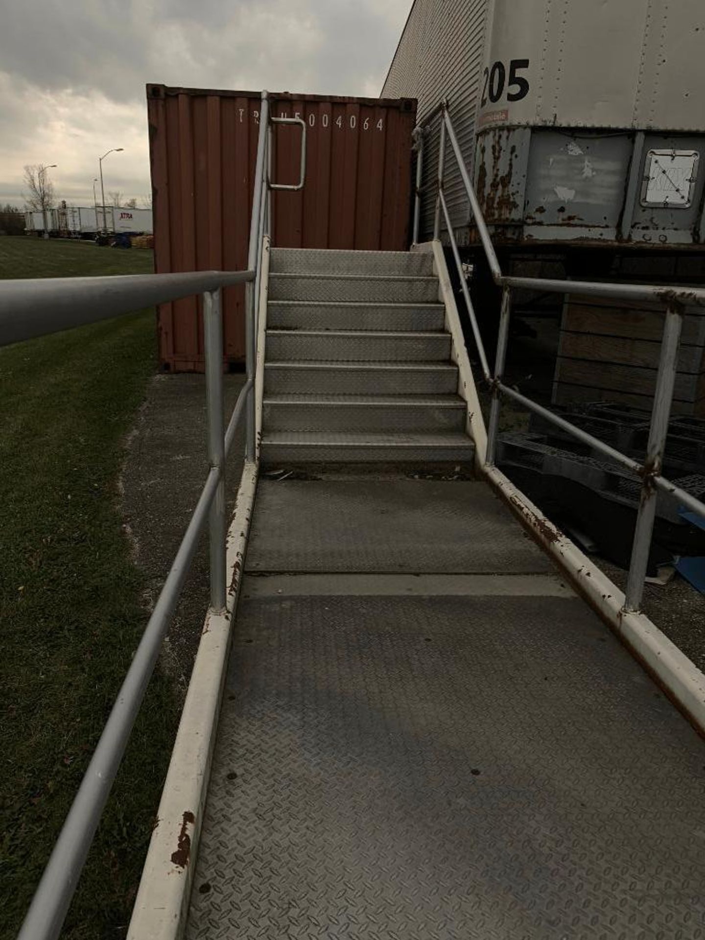 Mild steel platform with stairs. (Located in Kenosha, WI) - Image 5 of 6