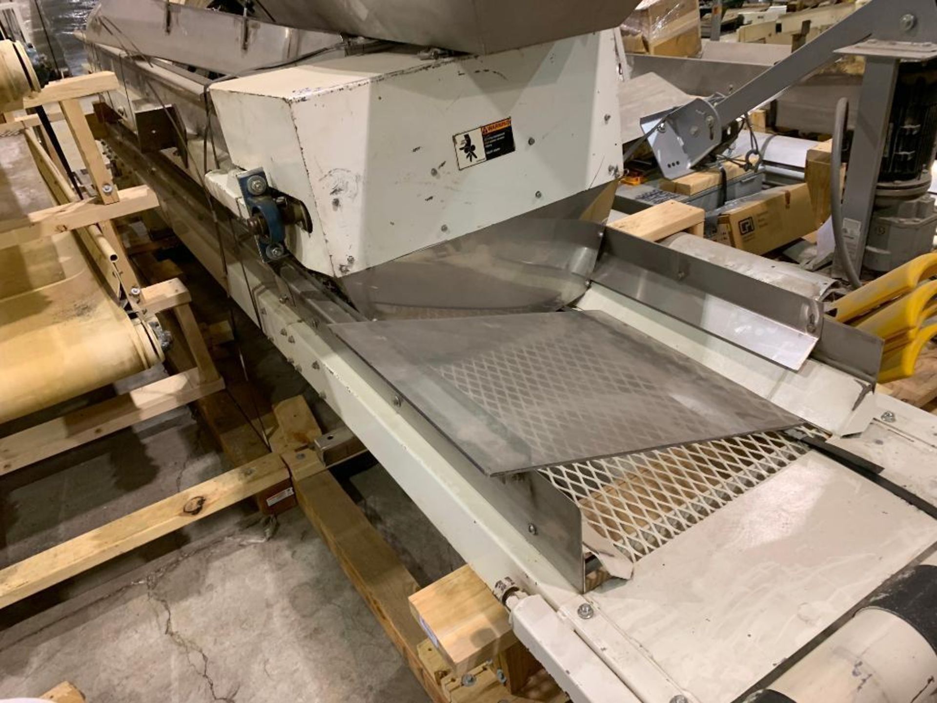 Mild steel conveyor frame on skid. (Located in Kenosha, WI) - Image 2 of 10