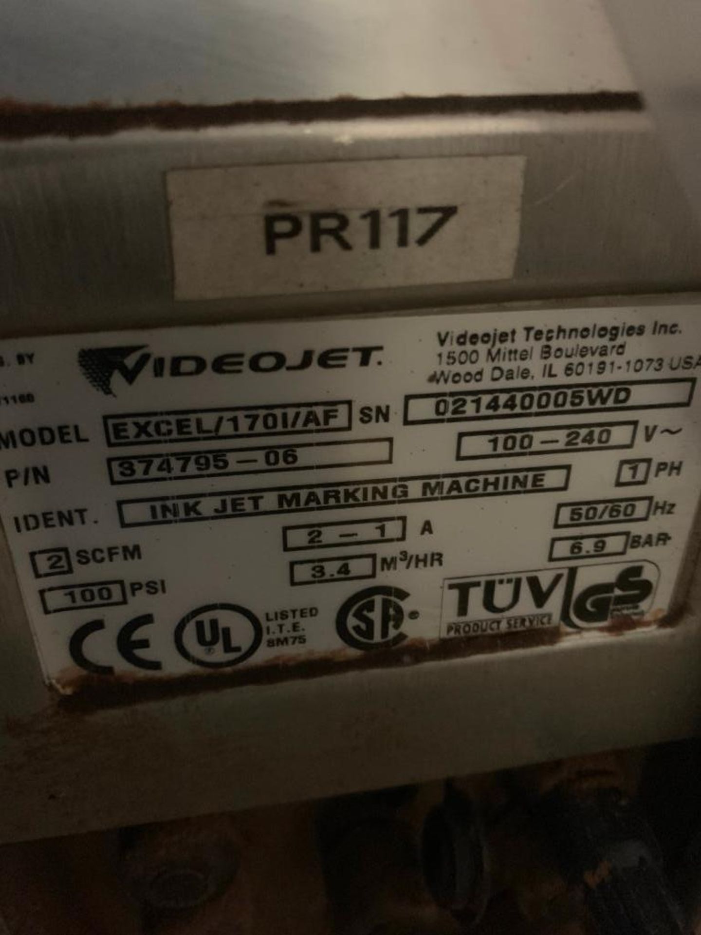 VideoJet ink jet coder. (Located in Manawa, WI) - Image 4 of 4