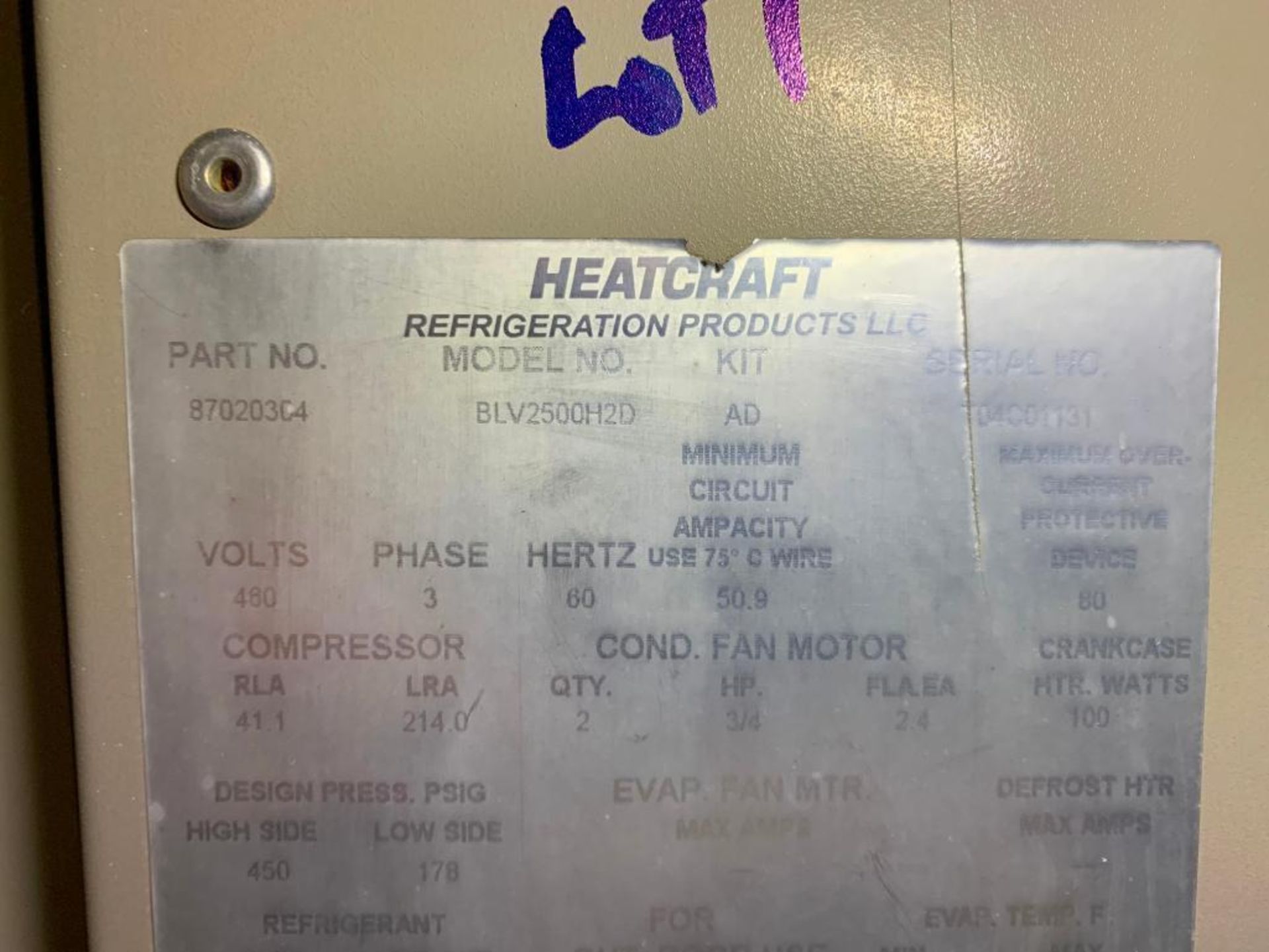 Bohn Heatcraft freon compressor w/ 2-fan condenser. (Located in Stockton, CA) - Image 20 of 34