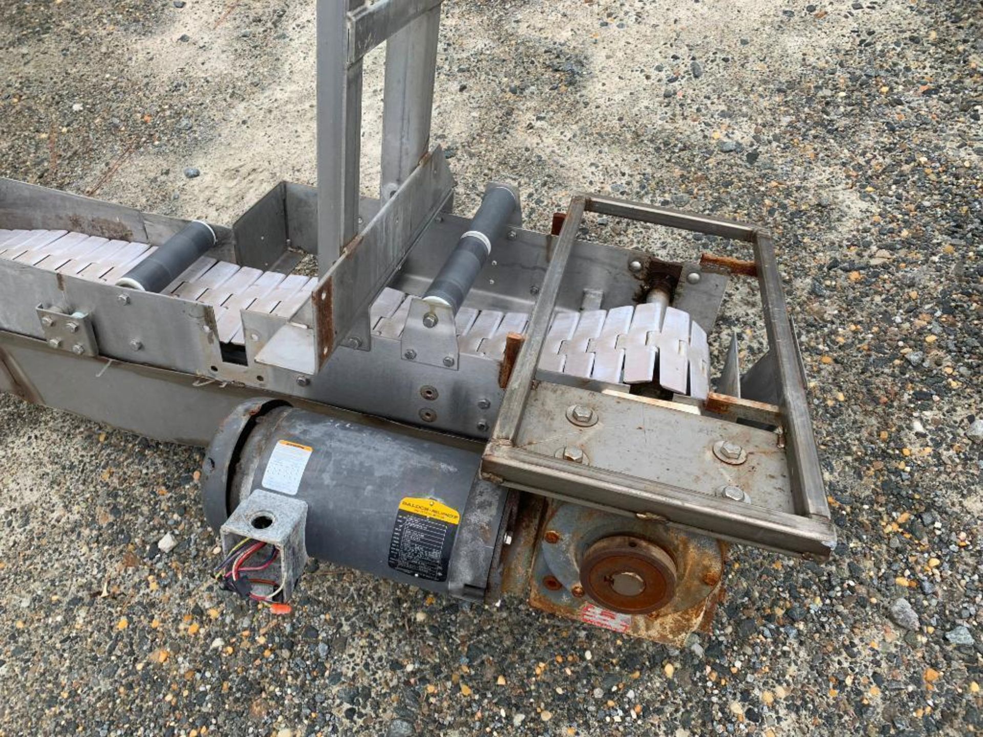 (2) SS conveyor parts, misc. motors and drives. (Located in Faison, NC) - Image 6 of 12