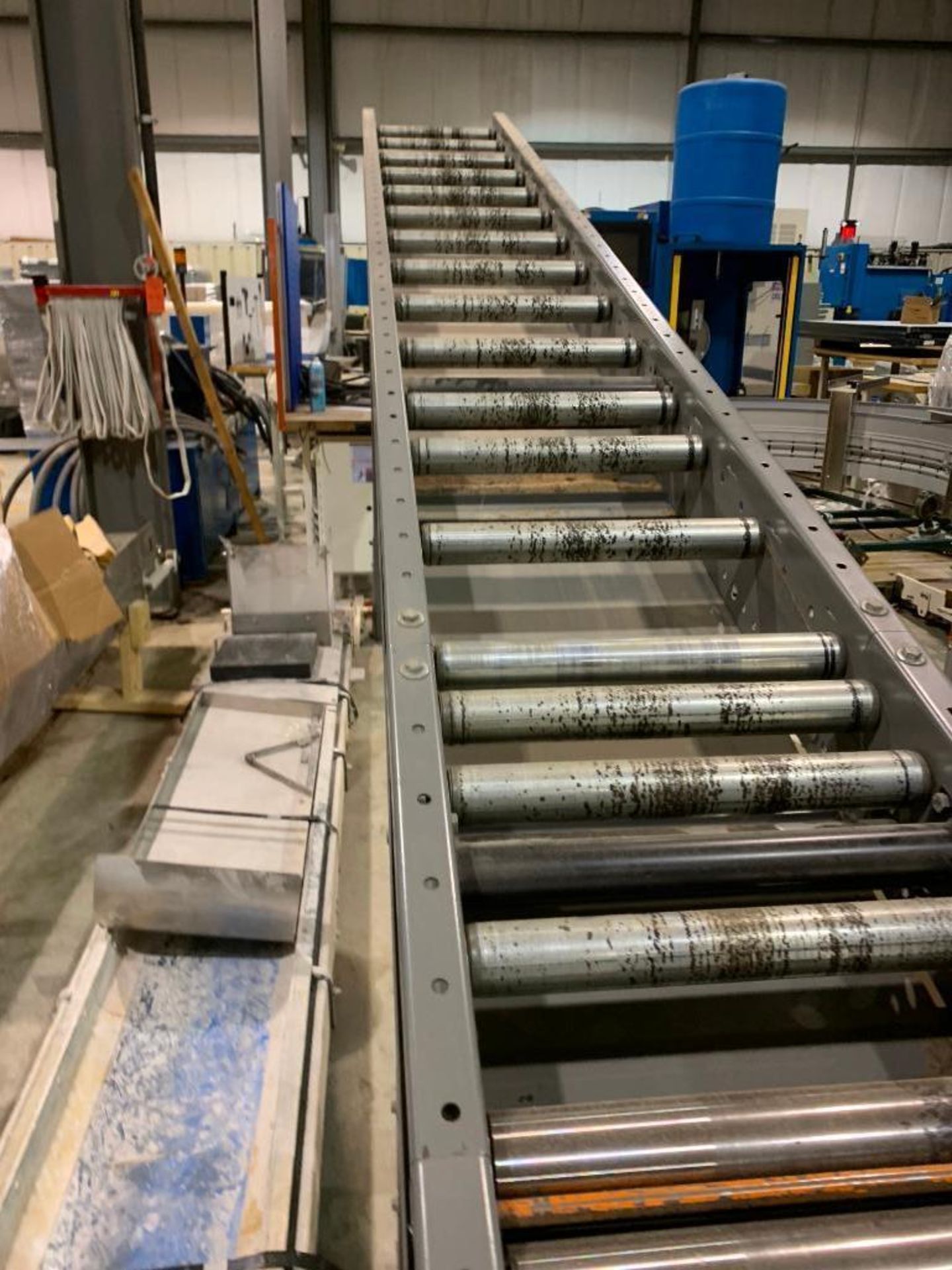 TGW mild steel gravity roller decline conveyor. (Located in Kenosha, WI) - Image 5 of 8