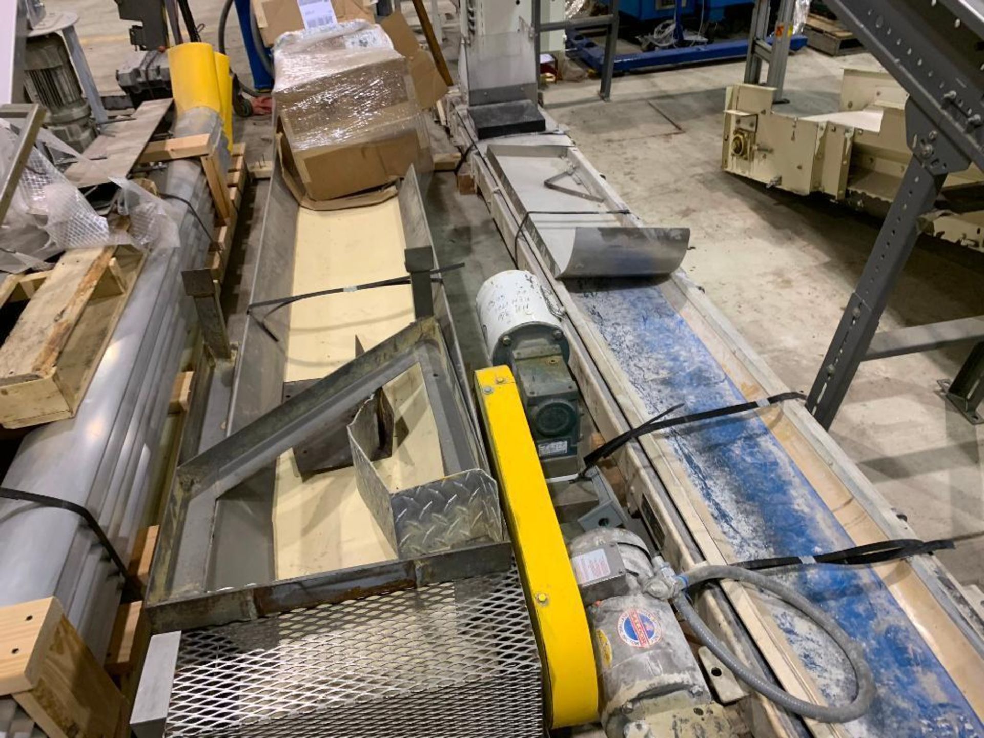 (2) sections of mild steel belt conveyor. (Located in Kenosha, WI)