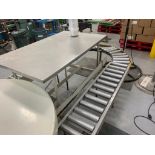 Mild steel pack off table. (Located in Manawa, WI)